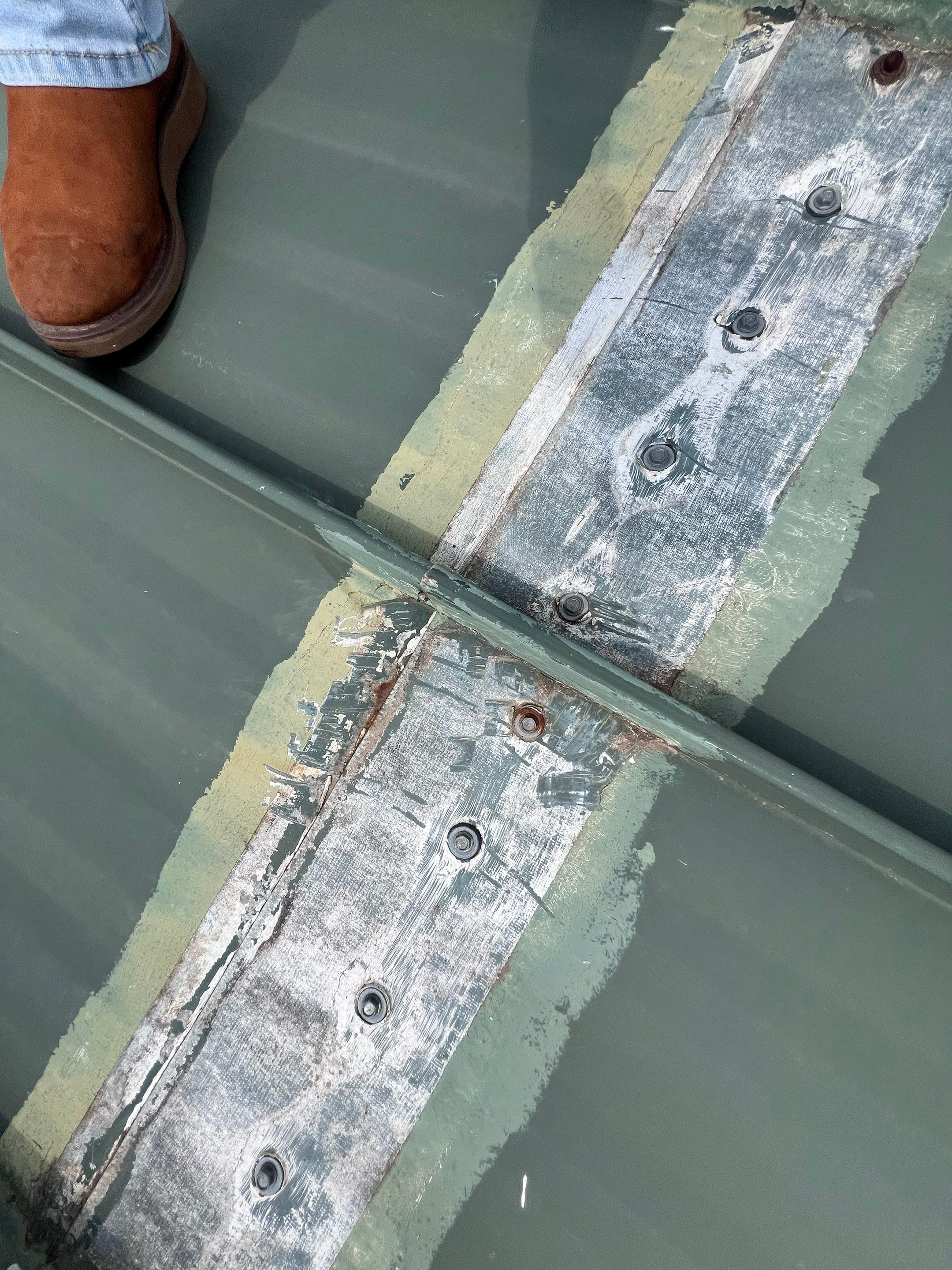 Hail Damage using Metal by Roof Repair Company