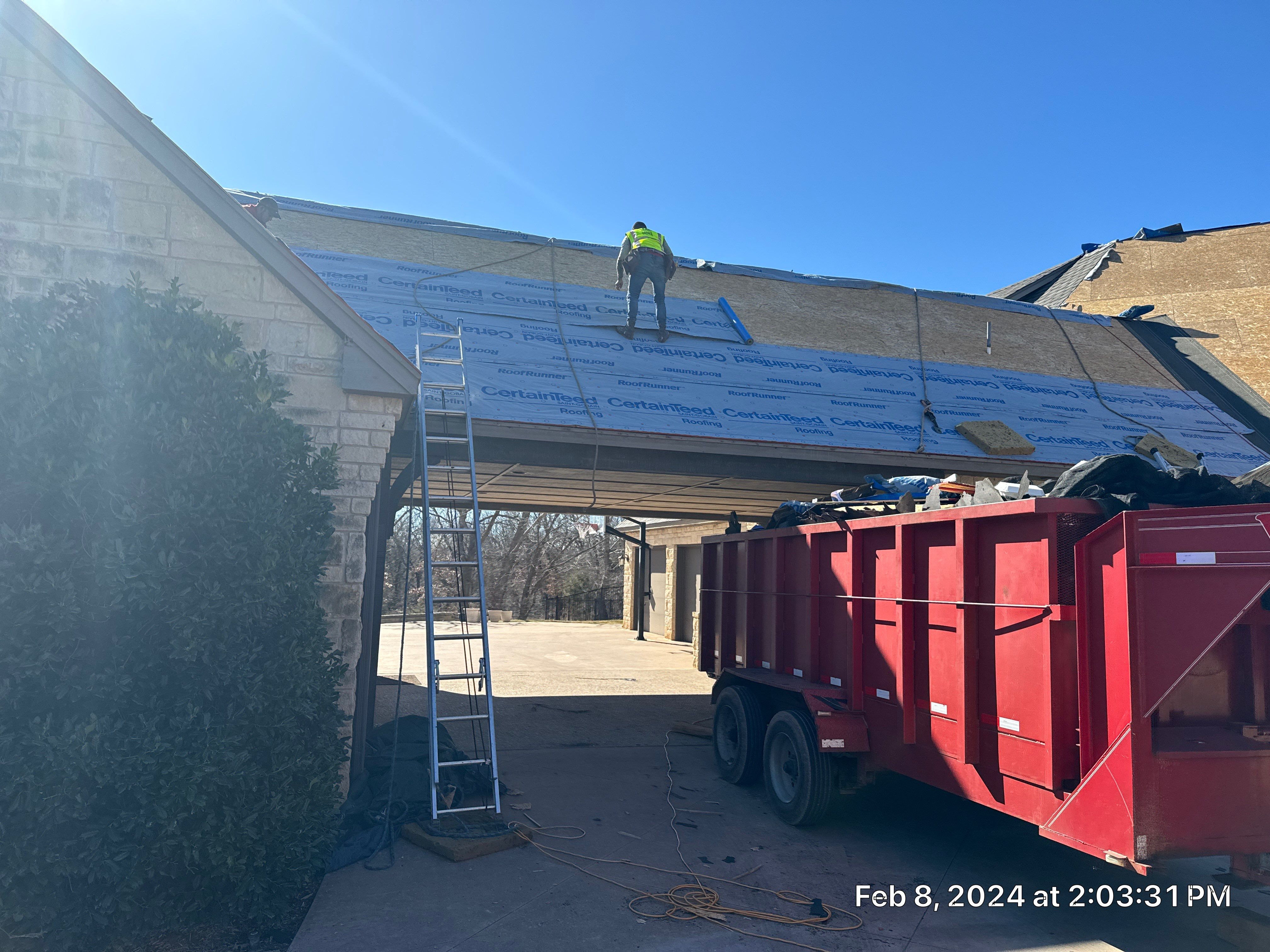 Reroof using Certainteed Integrity Roof System by Castillo Roofing