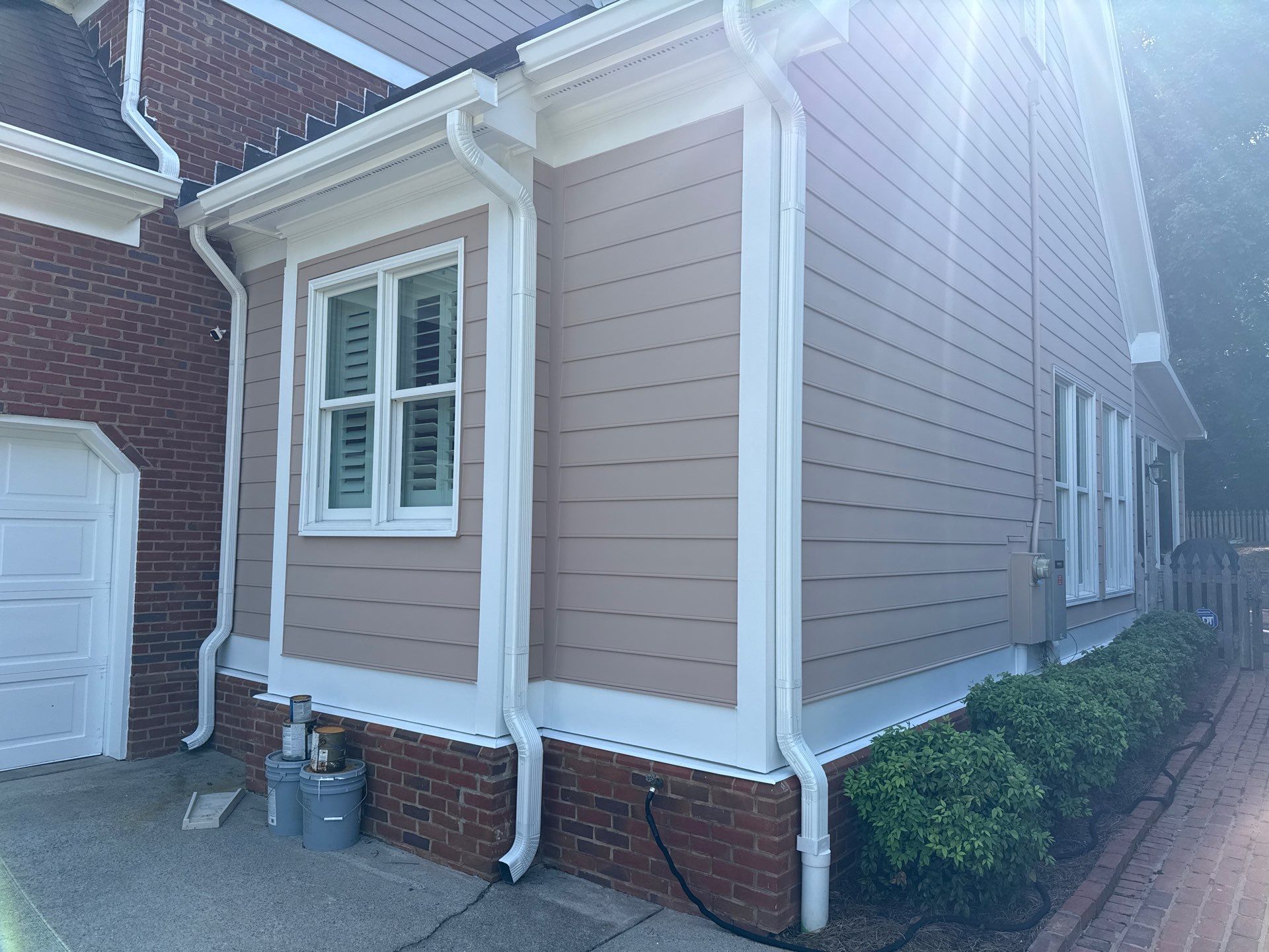Atlanta, GA Siding and Rotted Wood Replacement, Plus Exterior Painting and Gutter Installation by Nelson Exteriors 