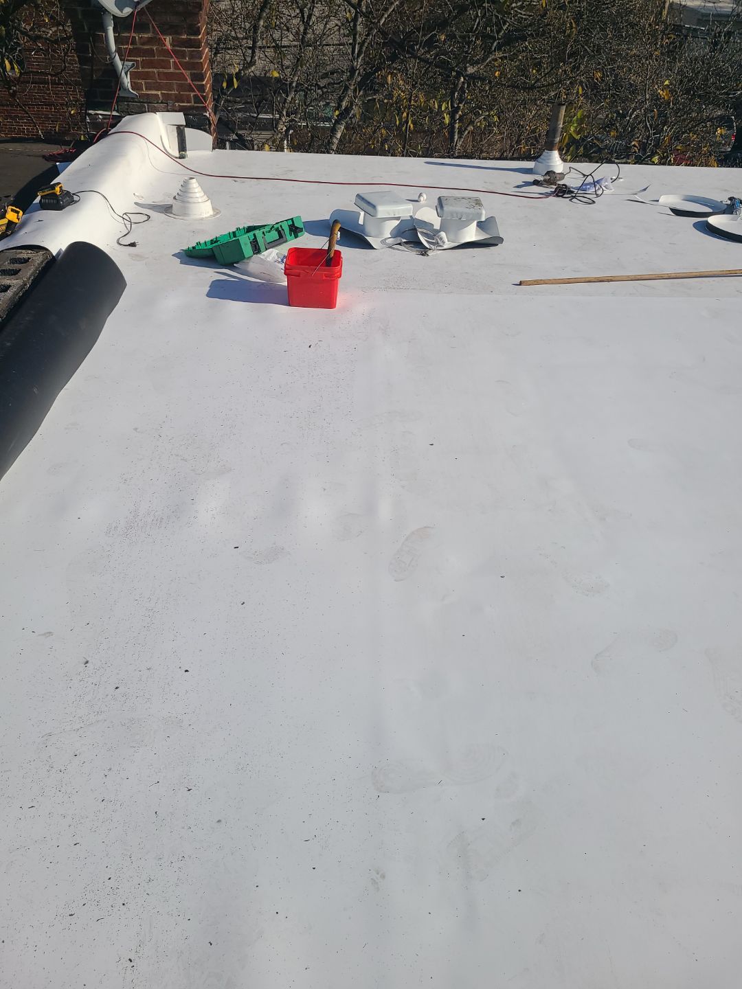 Alexandria: Residential Flat Roof Replacement with Mule Hide TPO Membrane by RM Banning, Inc.