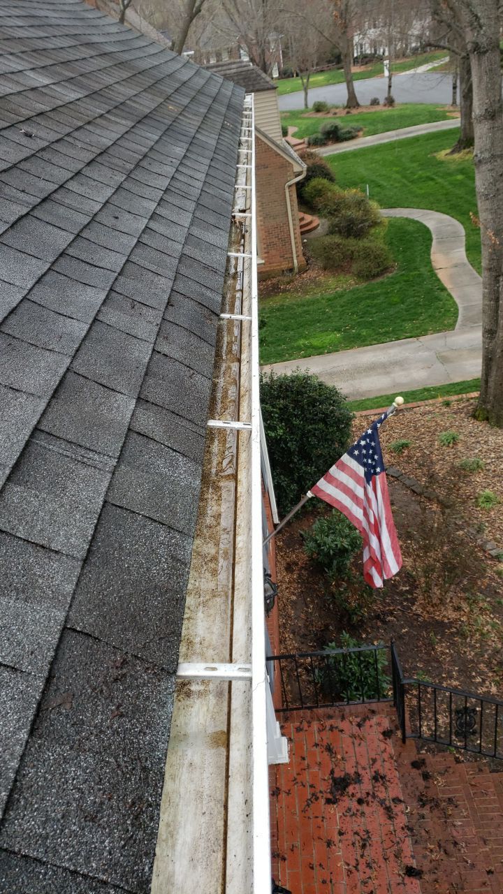 Gutter Cleaning using cleaner by Power Wash Masters LLC