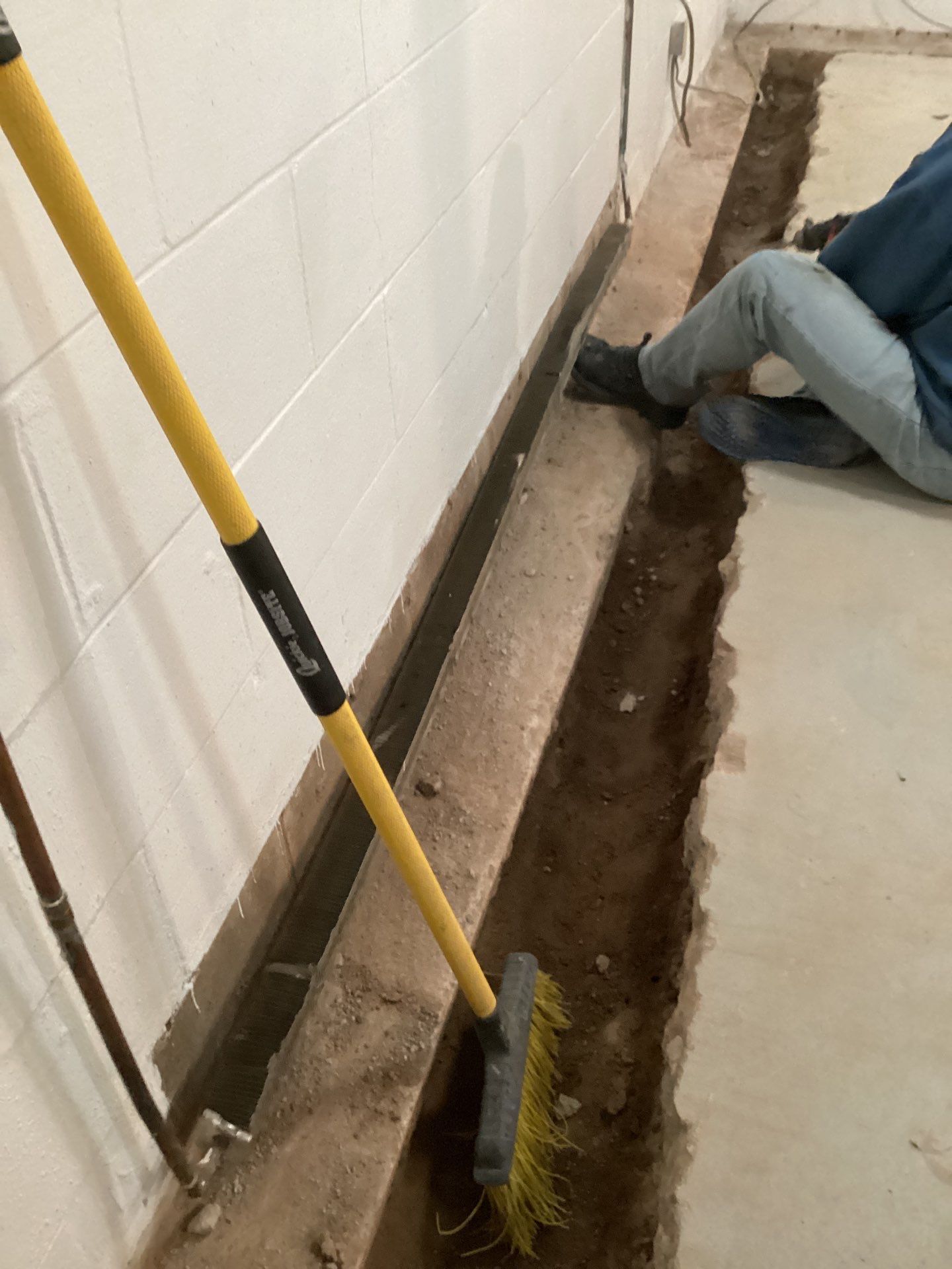 Drain tile in Woodbury by Waterproofing Northeast