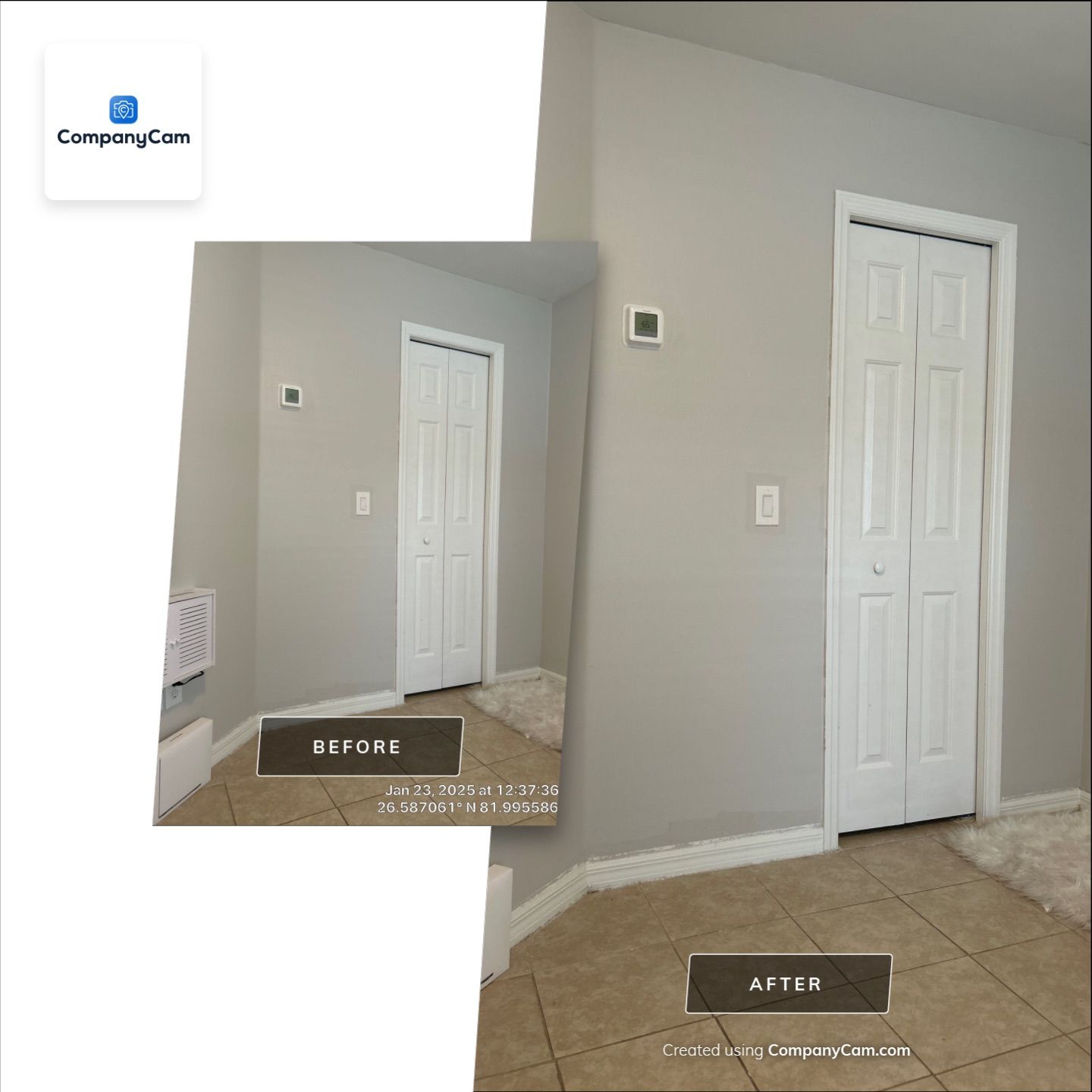 Bathroom remodel  by CompanyCam Sales Demo