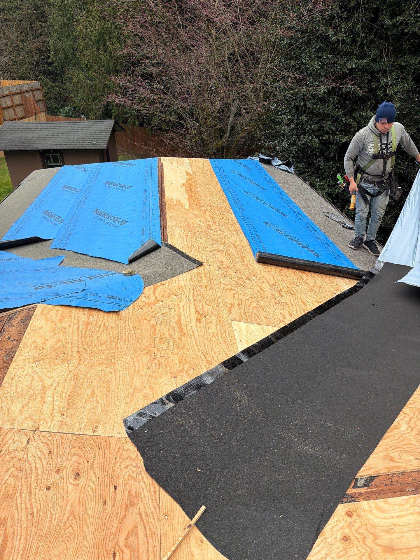 Residential Roofing Installation using GAF UHDZ Shingles by Roofing Formula LLC