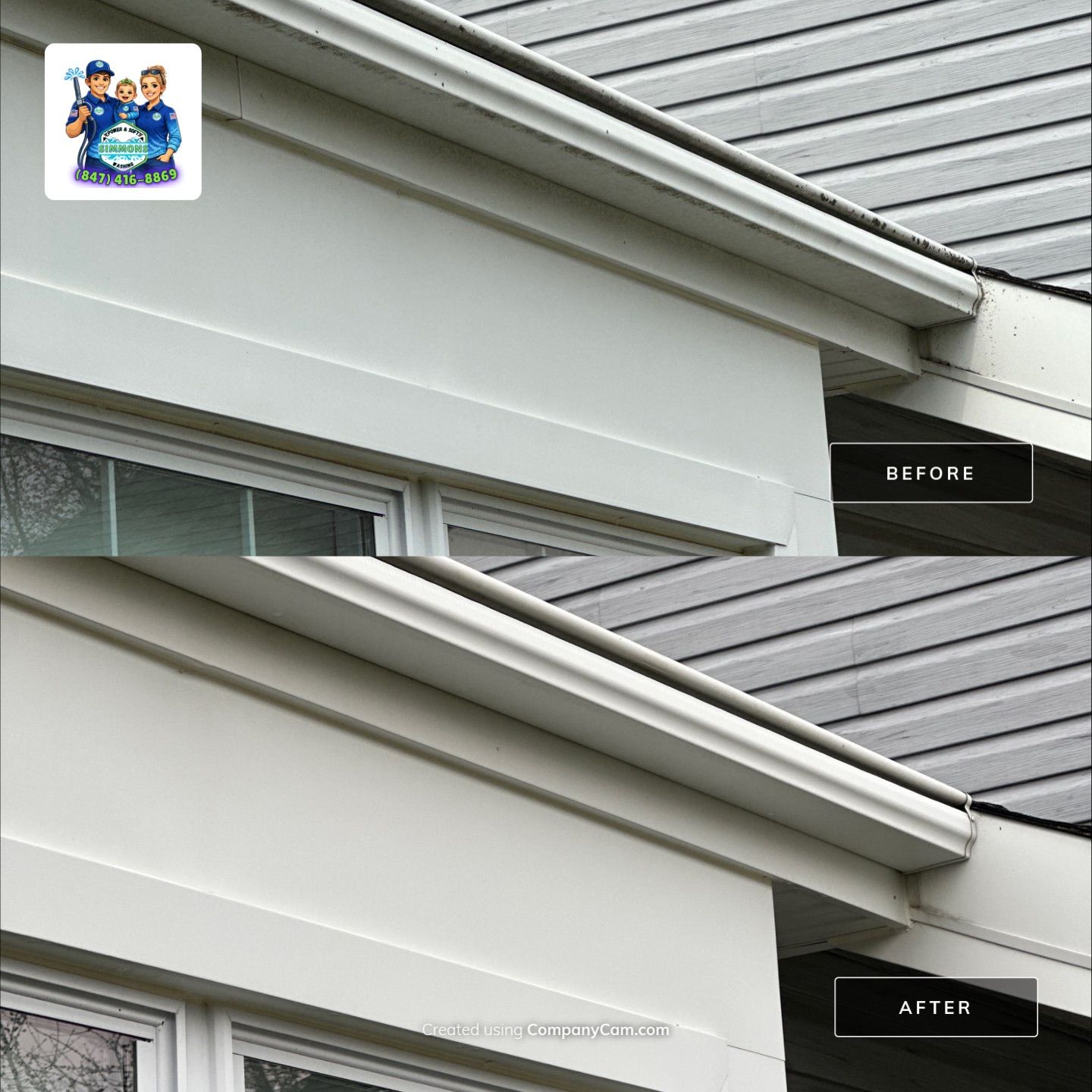 Crystal Lake Home Exterior Gutter and Siding Services by Simmons Power & Soft Washing