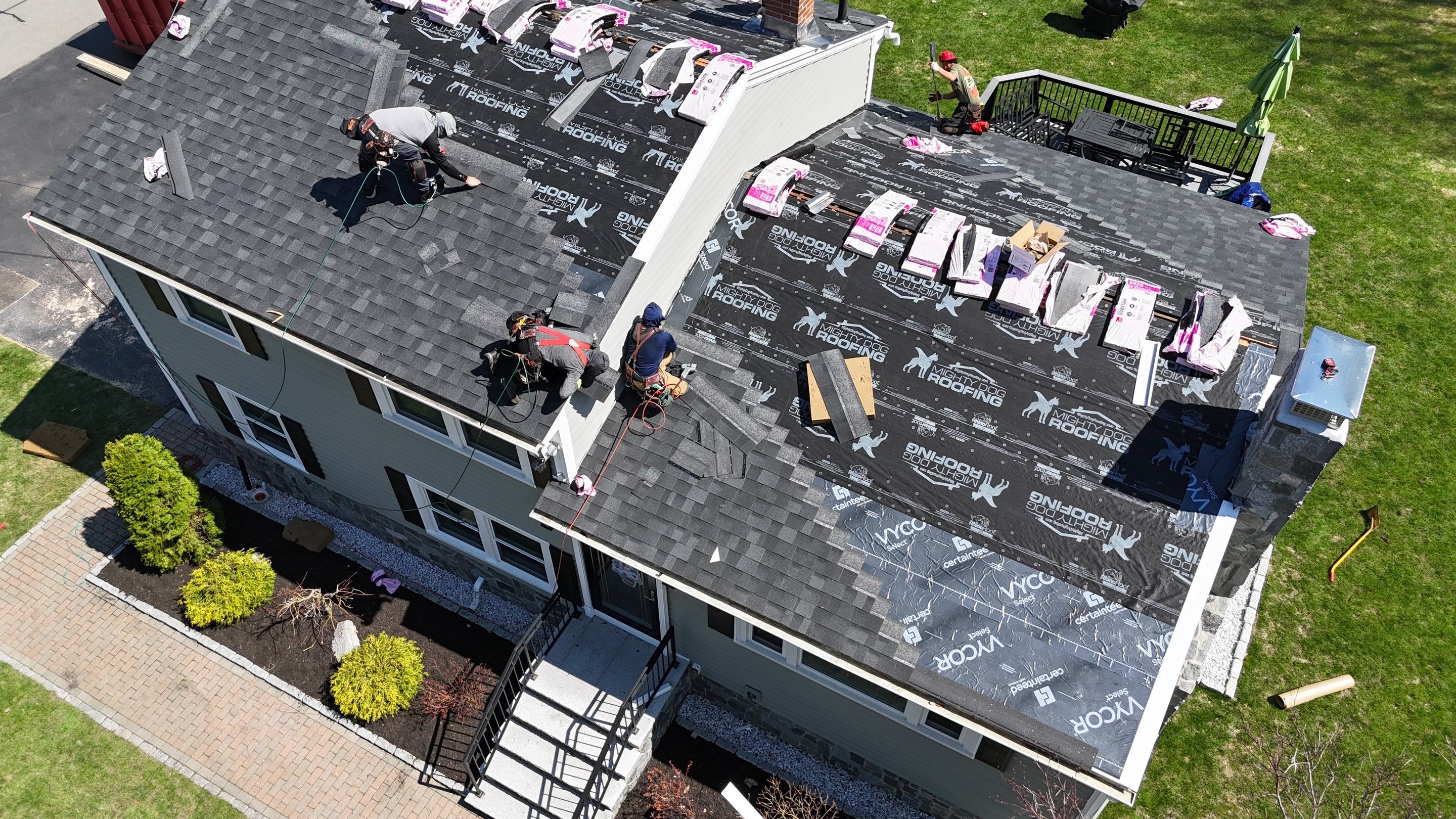 Roof Replacement + Metal Valleys + Snow Belt + Skylights — Carlisle, MA by Mighty Dog Roofing of Greater Middlesex County