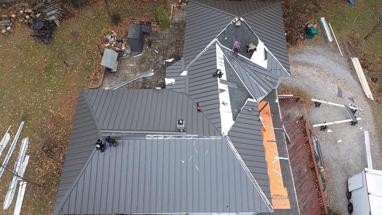 Mechanically Seamed Standing Seam Metal Roof in Fort Wayne, Indiana – Coldwater Road by 4Ever Metal Roofing