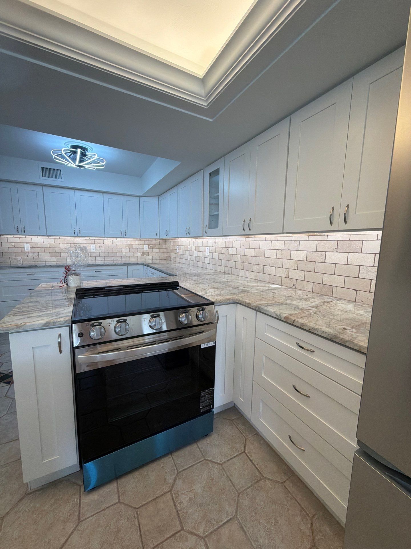Completely Re-imagined Modern Condominium Kitchen Remodel  by Acies Renovations