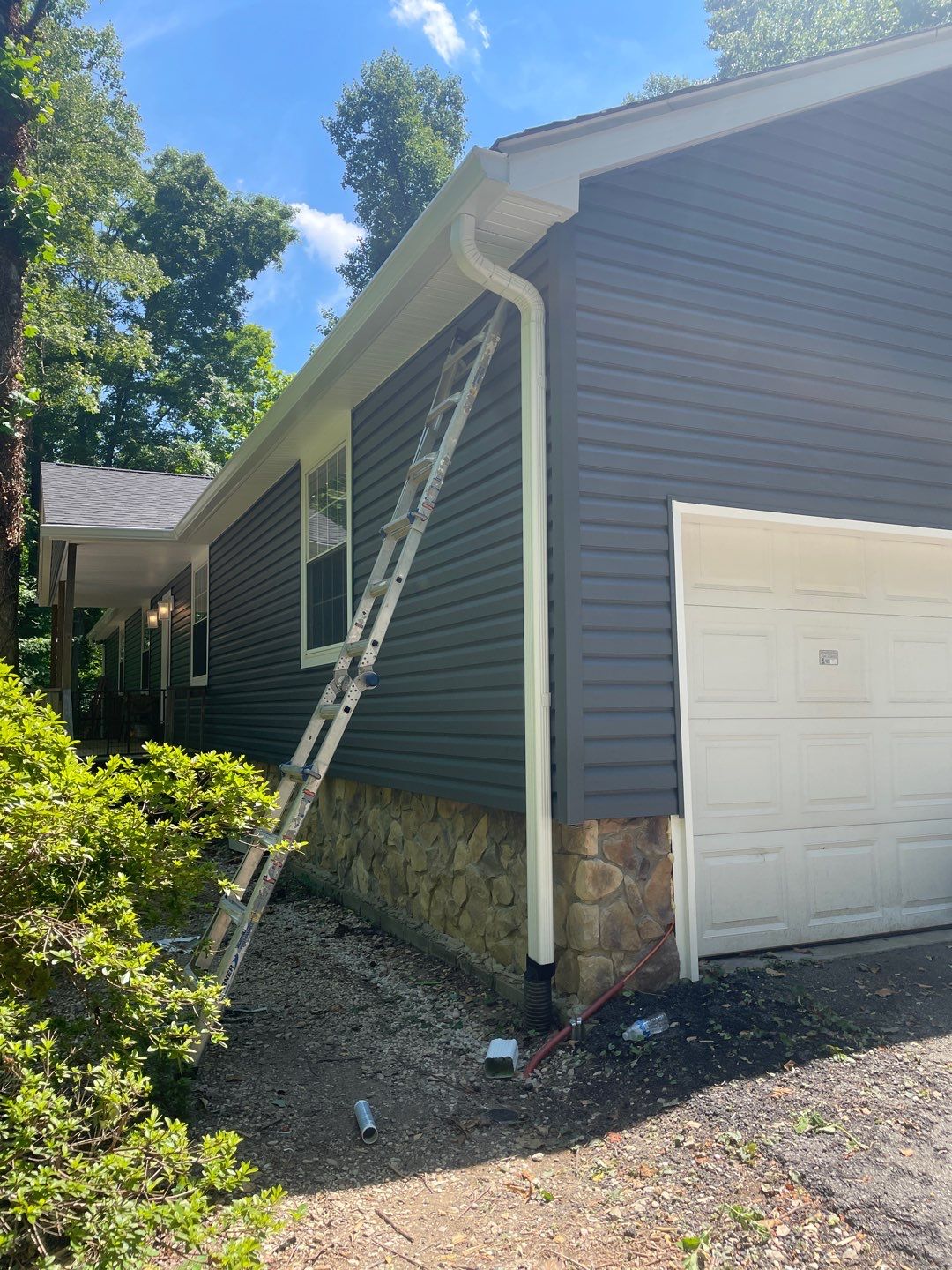 Siding Installation using Exterior Portfolio Market Square Dutch Lap Siding Slate Color by Secure Construction Company Inc