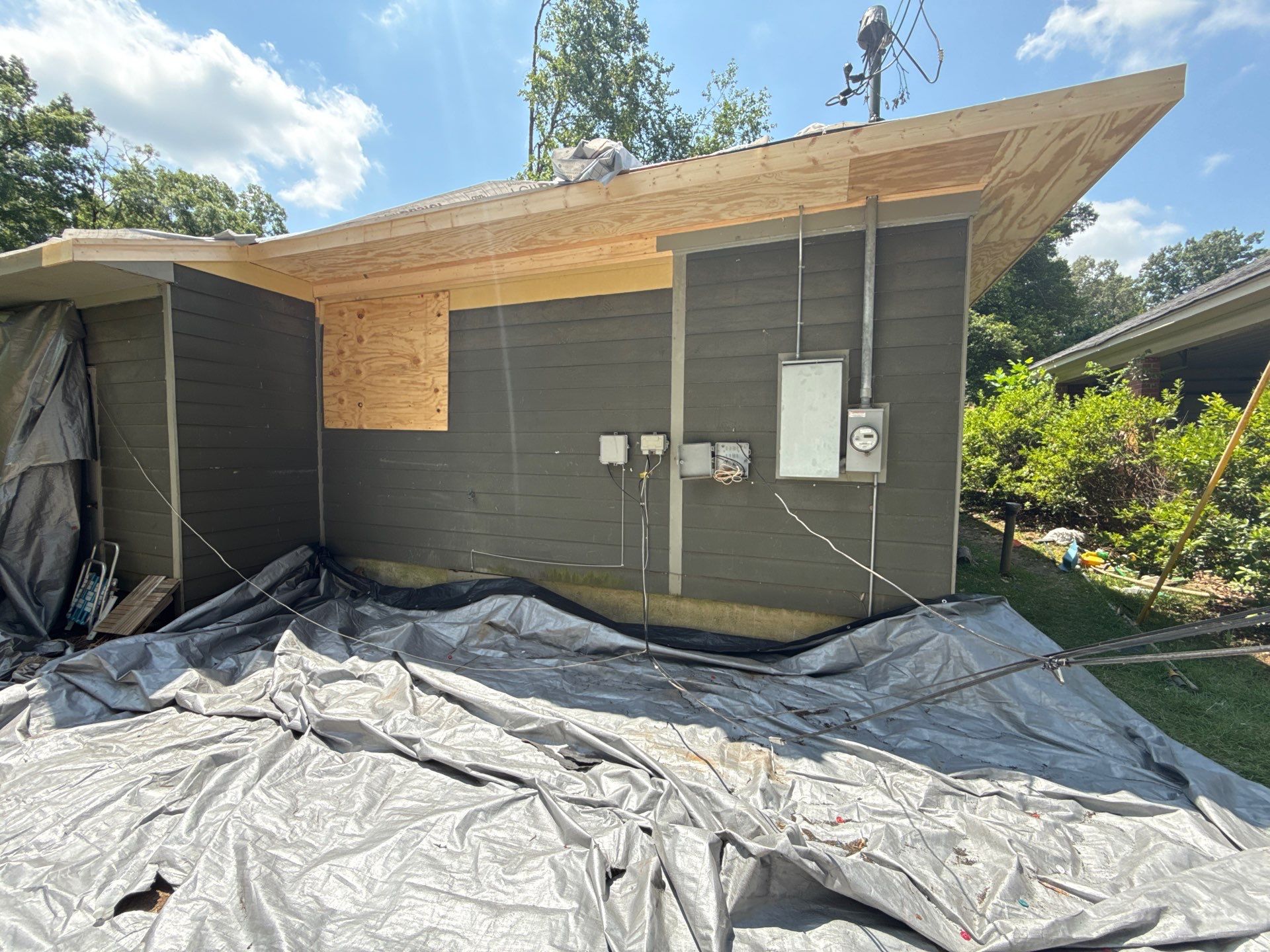 Tree Damage Restoration and Asphalt Shingle Roof Replacement in Memphis by Revival Roofing Services