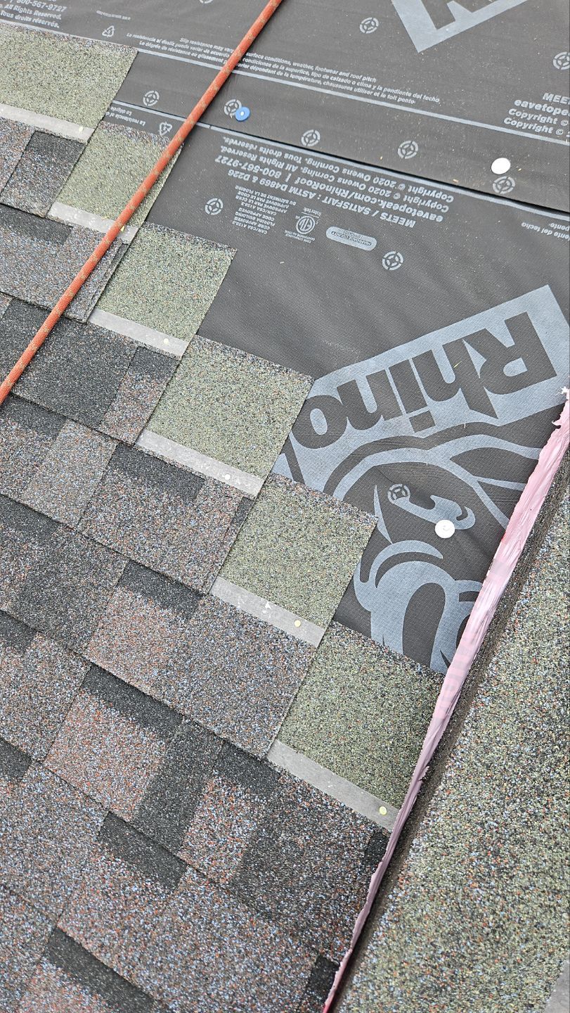 Residential Roofing Installation using Owens Corning Duration Midnight Plum by Indigo State Roofing