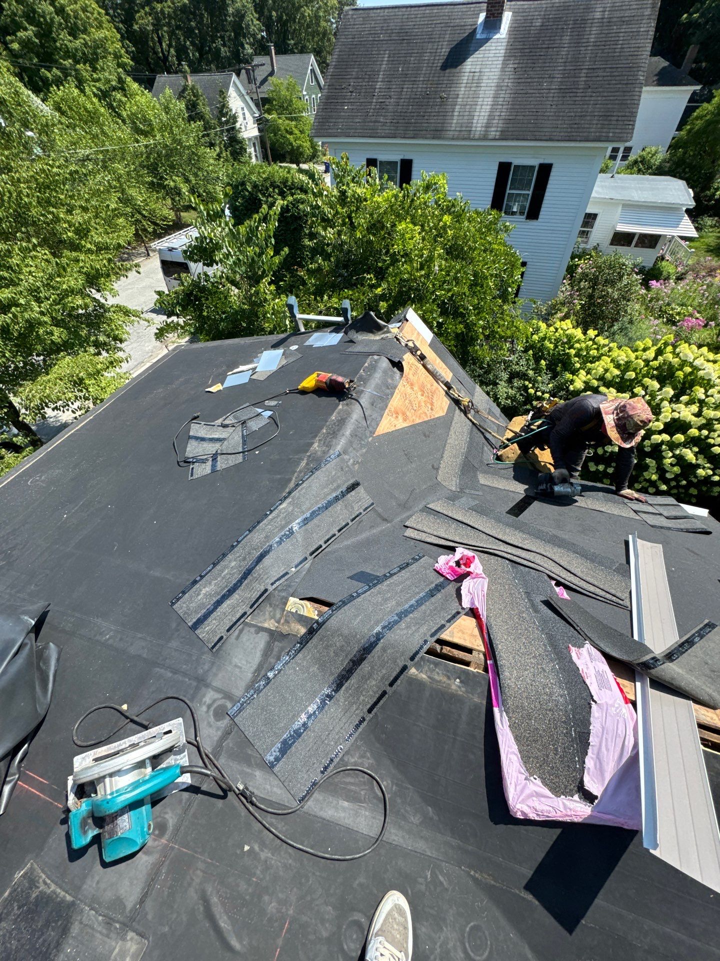 Full Roof Replacement + Custom Gutter Install | Onyx Black Finish by Mighty Dog Roofing of Greater Middlesex County