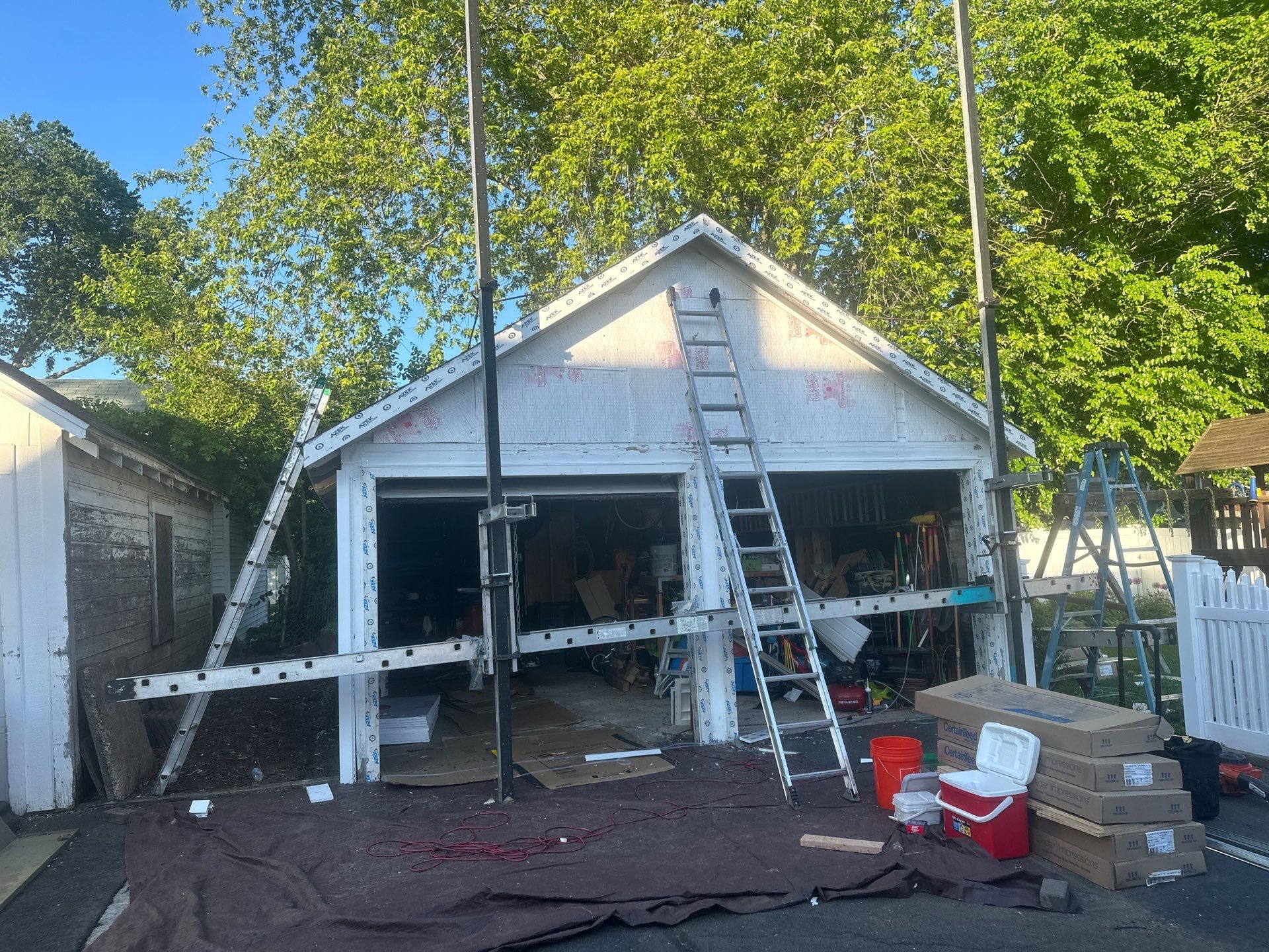 Siding Installation using CertainTeed Mainstreet Vinyl Siding - Savannah Wicker by A Plus Exterior