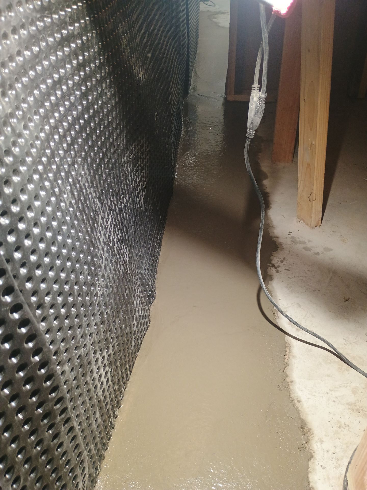 Foundation Drainage Board & French Drain in Southwest Minneapolis by Waterproofing Northeast