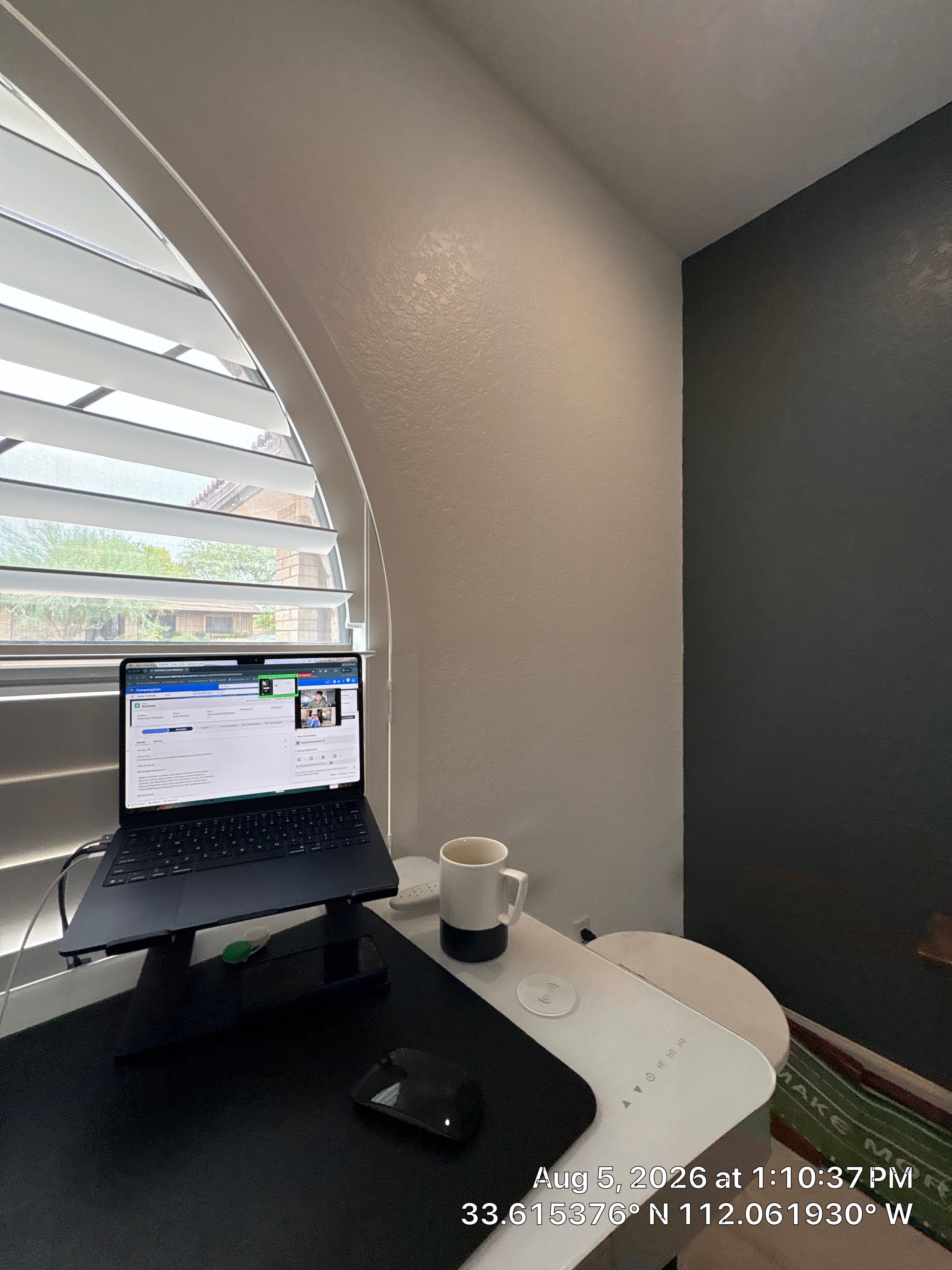 Phoenix Home Office Remodel with Custom Media Wall and Shutters by CompanyCam Sales Demo