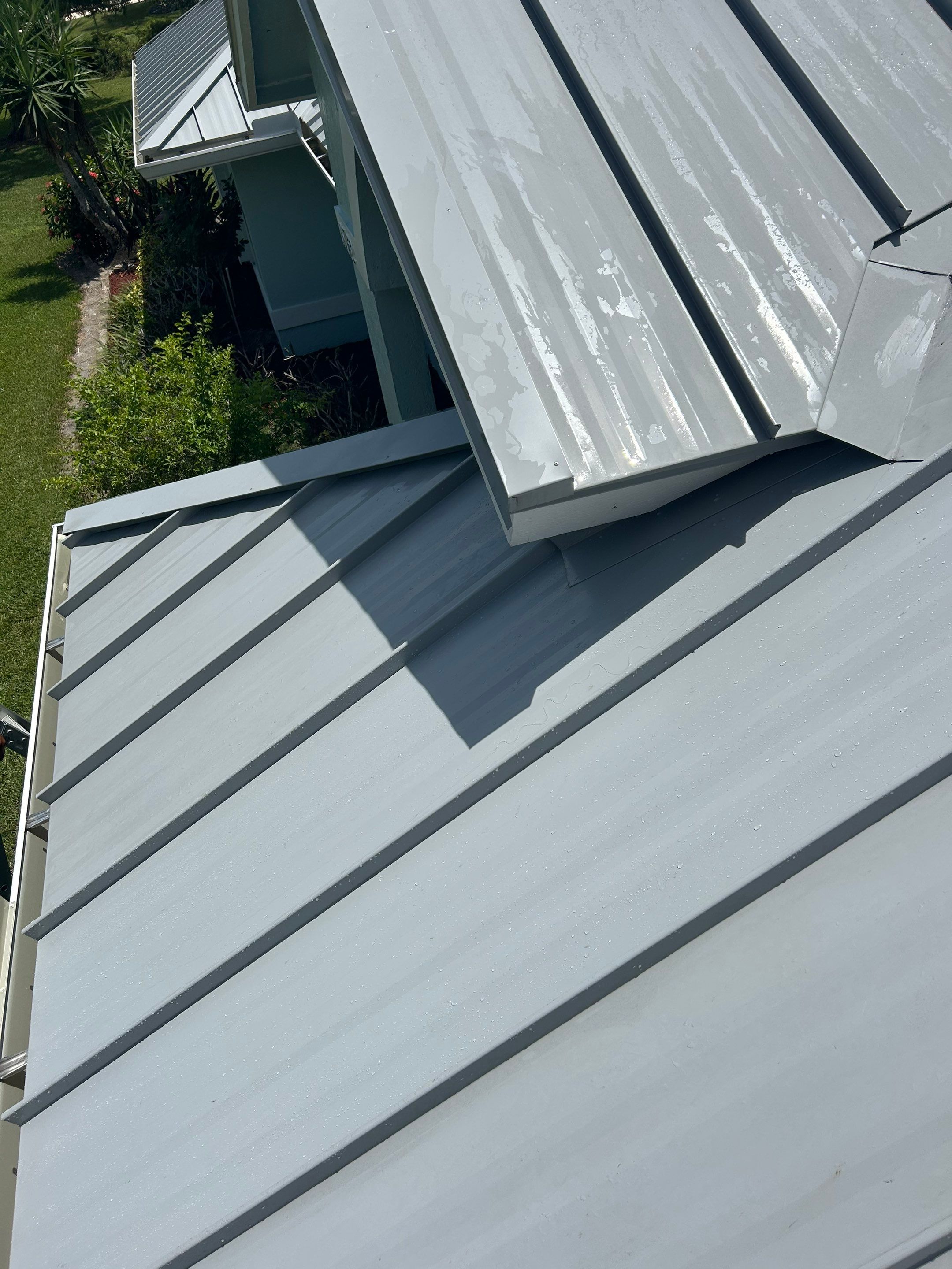 24ga 1.5" Mechanical seam Dove Gray  by Total Roofing System The Metal Roof Experts