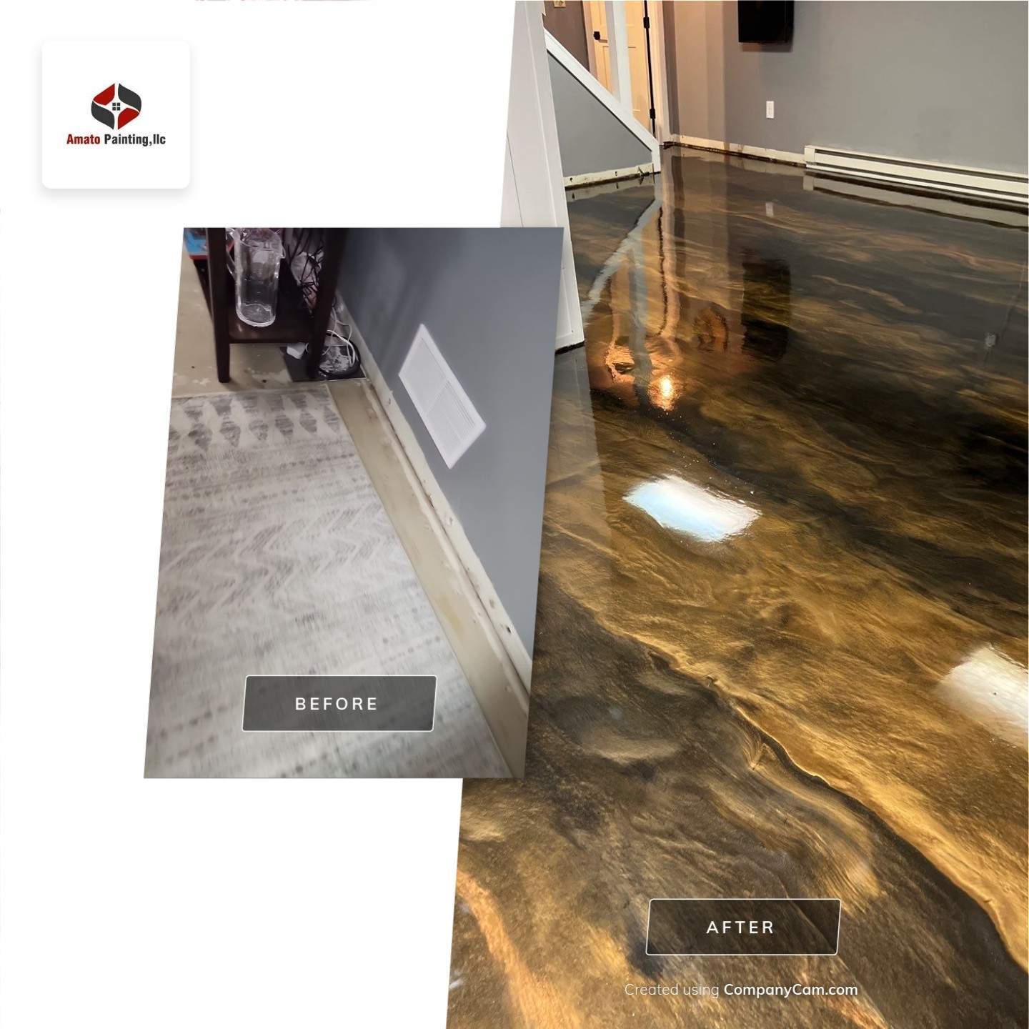 Epoxy Floors For Home and Business In the Lehigh Valley and New Jersey by Ryan Amato Painting LLC