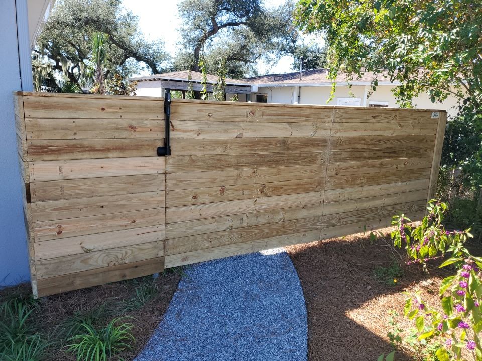 Custom Horizontal Fence  by Hip Square Fence Inc.