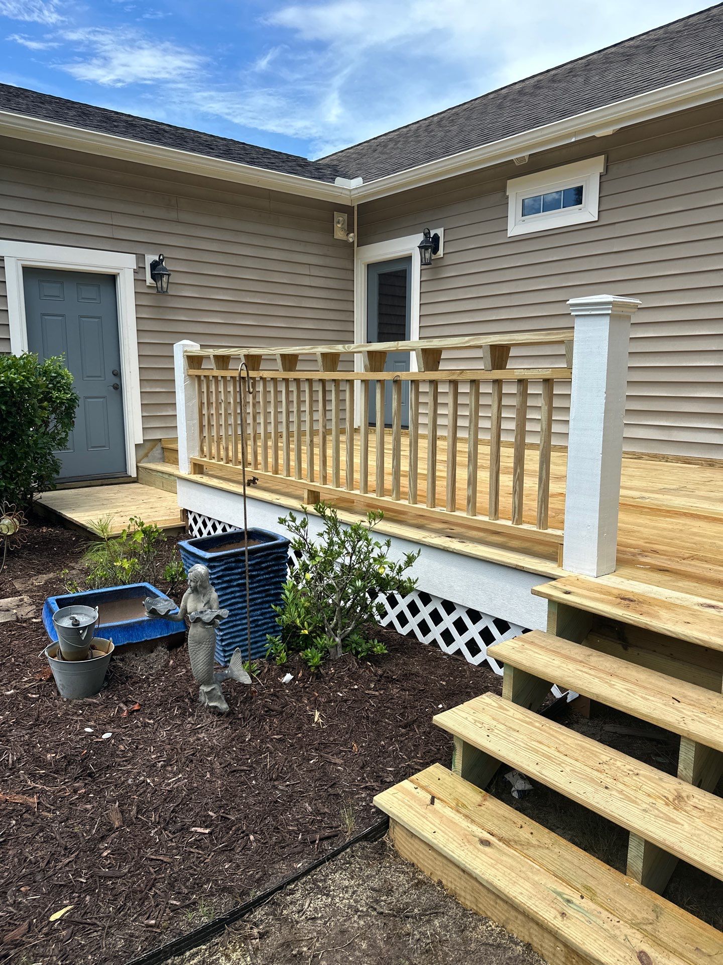 Custom Back Porch in Hampstead, NC by RGR Construction and Roofing, LLC