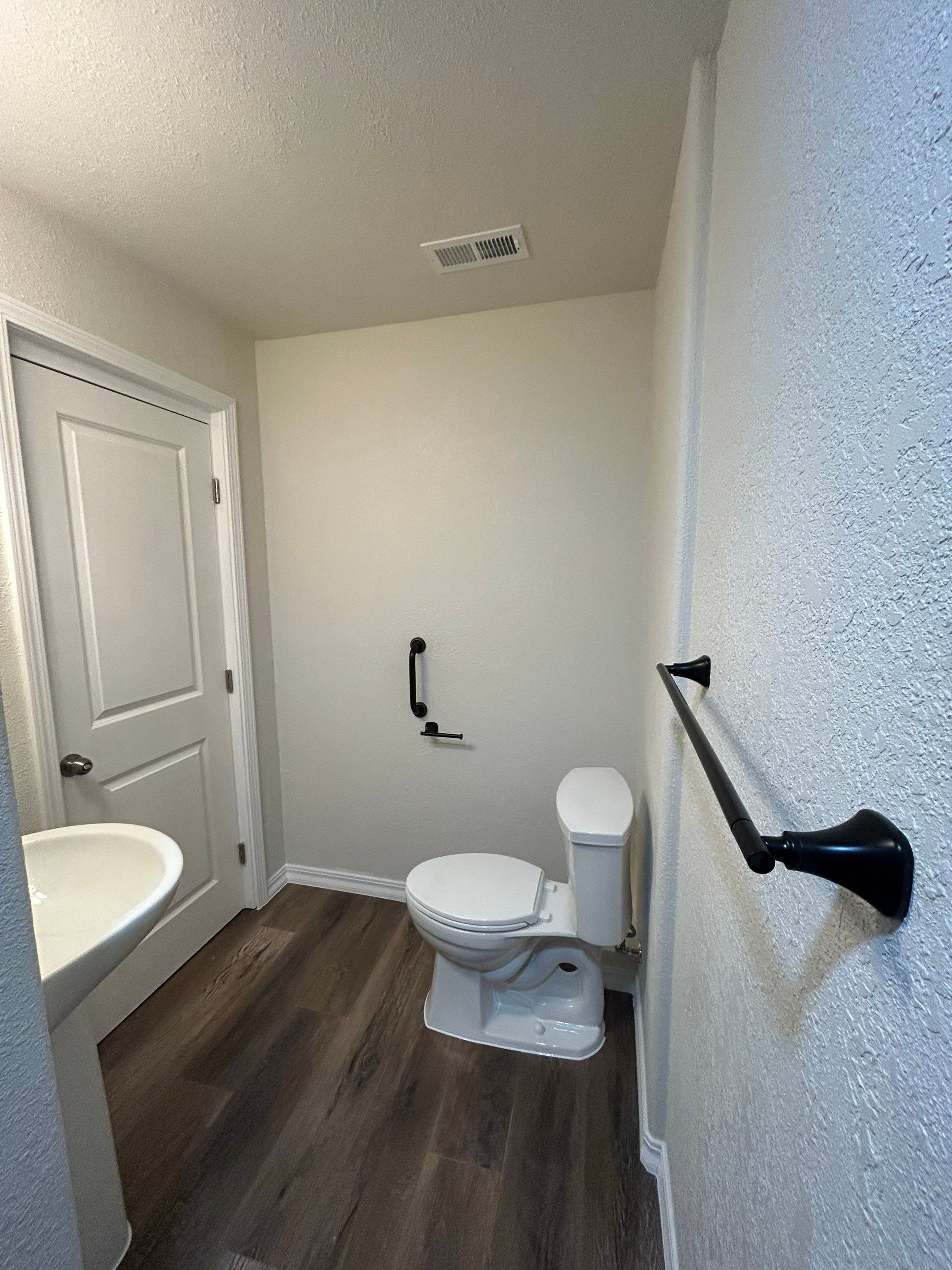 Shower Addition to Powder Room  by Center Point Renovations