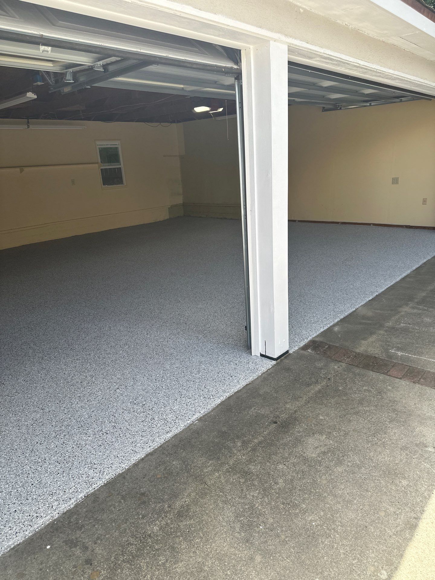 Polyurea Garage Floor Coating with Coyote Chips in San Luis Obispo by MGP Coatings