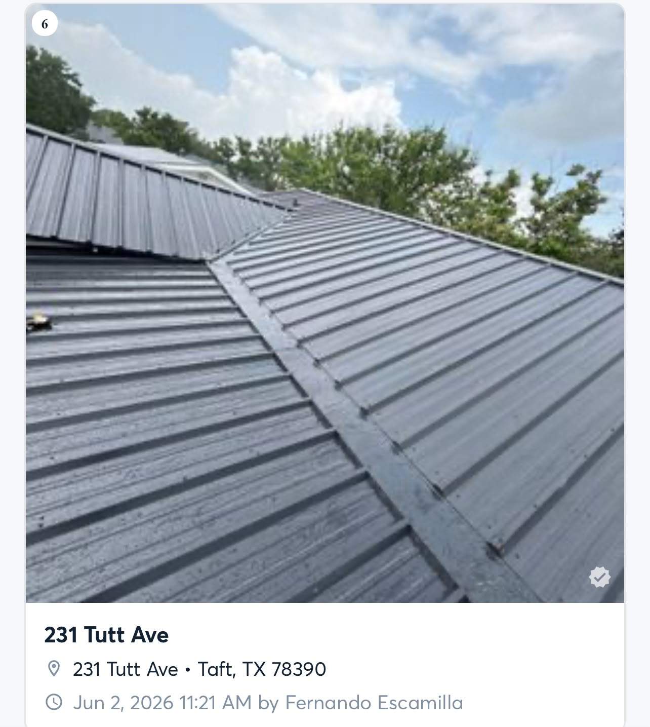 Metal roof makeover - Project in Taft, TX by Frontline Contracting Llc - DBA Frontline Roofing - DBA Frontline Home Solutions