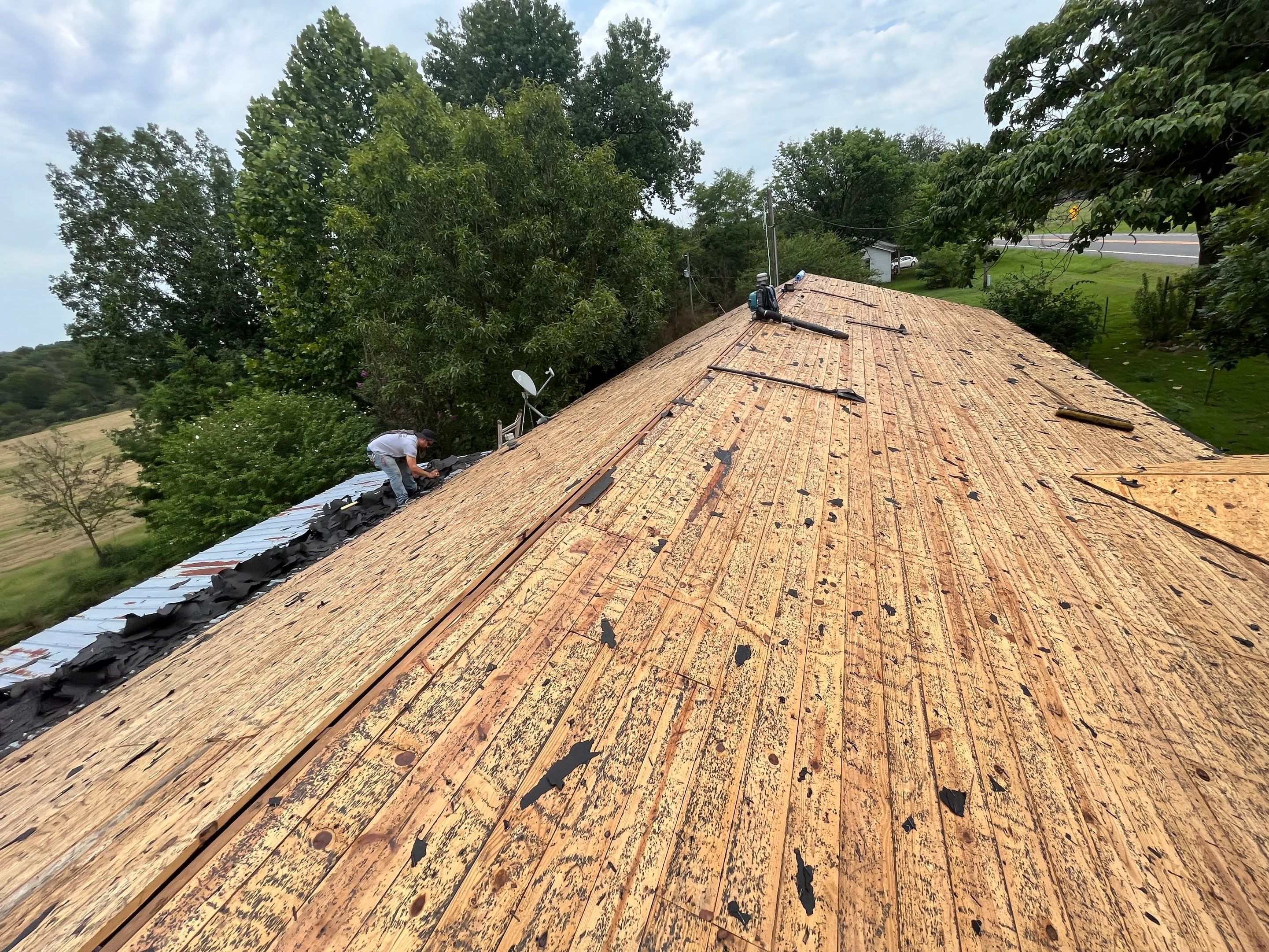 Residential Metal Roof Replacement using Reed's Metals by Hostetler Roofing