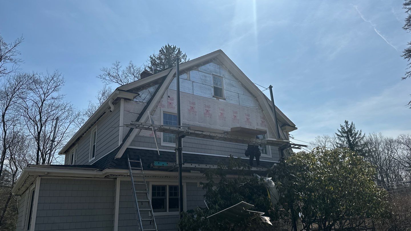 Siding Installation using Certainteed Cedar Impressions Sterling Gray by A Plus Exterior