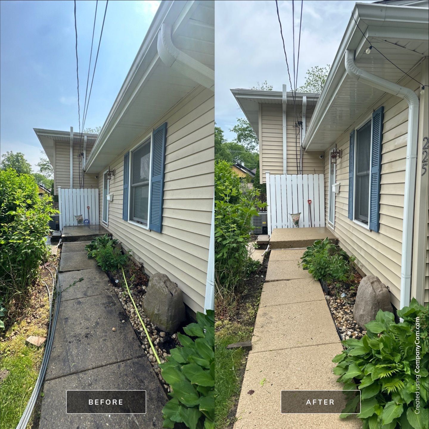 Project in Barrington by Simmons Power & Soft Washing