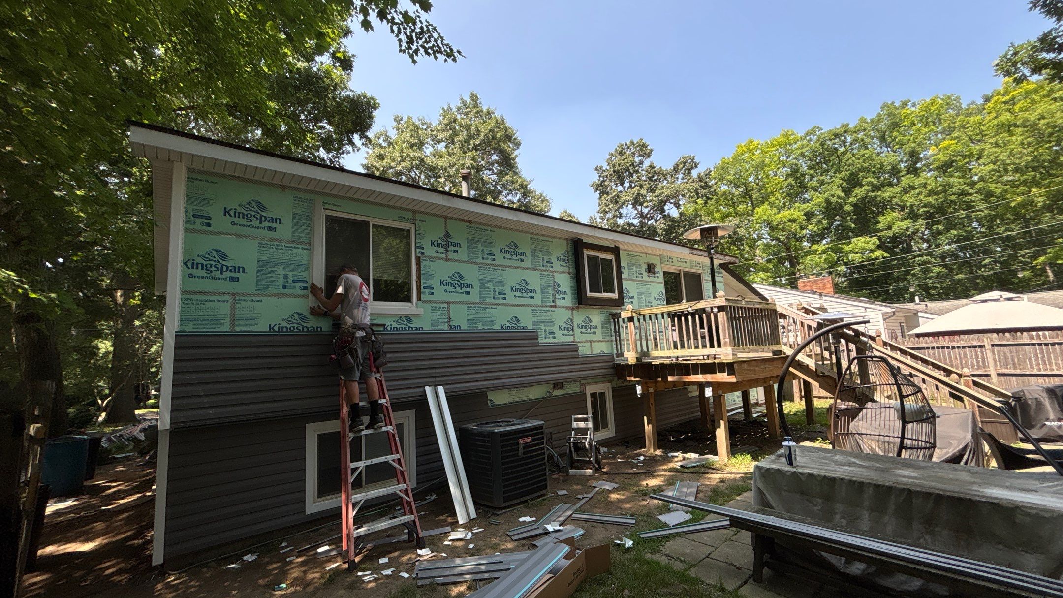 Siding Replacement using Alside D4 Odyssey-Plus Dutchlap Ageless Slate by 180 Contractors
