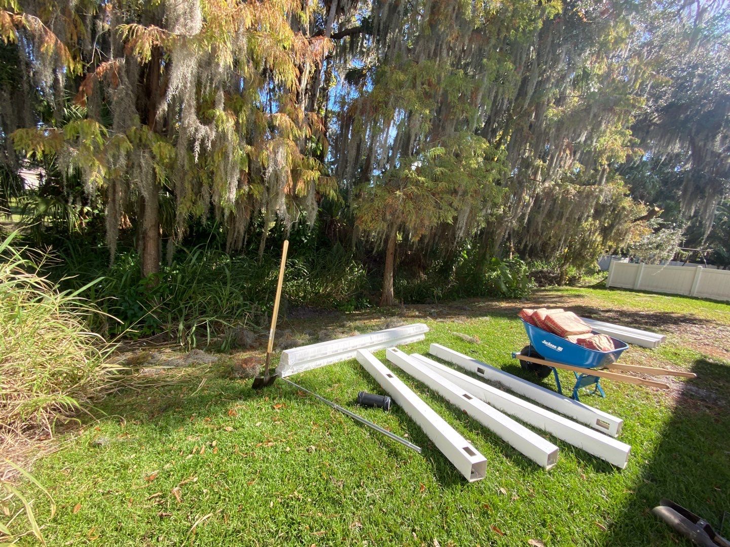 Bradenton, FL 6 ft. Tall White Vinyl Privacy Fence Installation and 4 ft. Spaced Picket Vinyl  by Asap fence and gates, LLC
