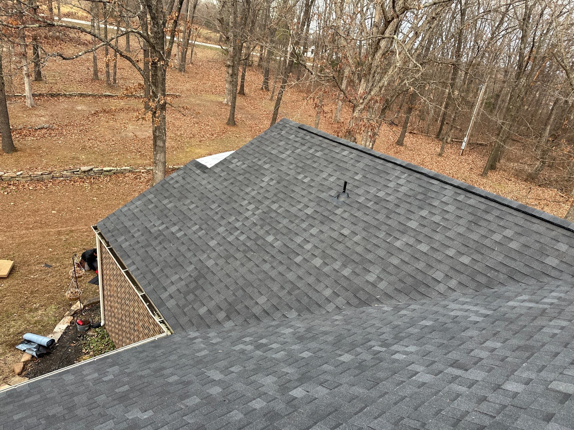 Residential Roof + Gutters & Downspouts & Gutter Guards Install by Titan Commercial & Residential Roofing 