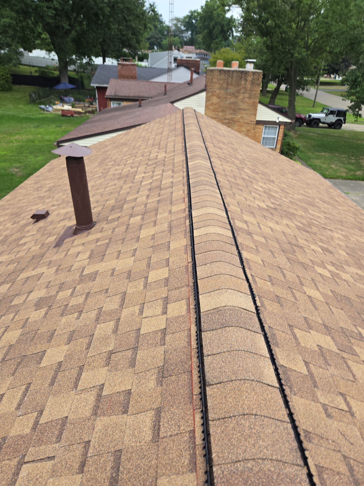 Atlas Pinnacle, Color, Morning Harvest, Drip Edge, Color, Royal Brown by Eagle Eye Roofing