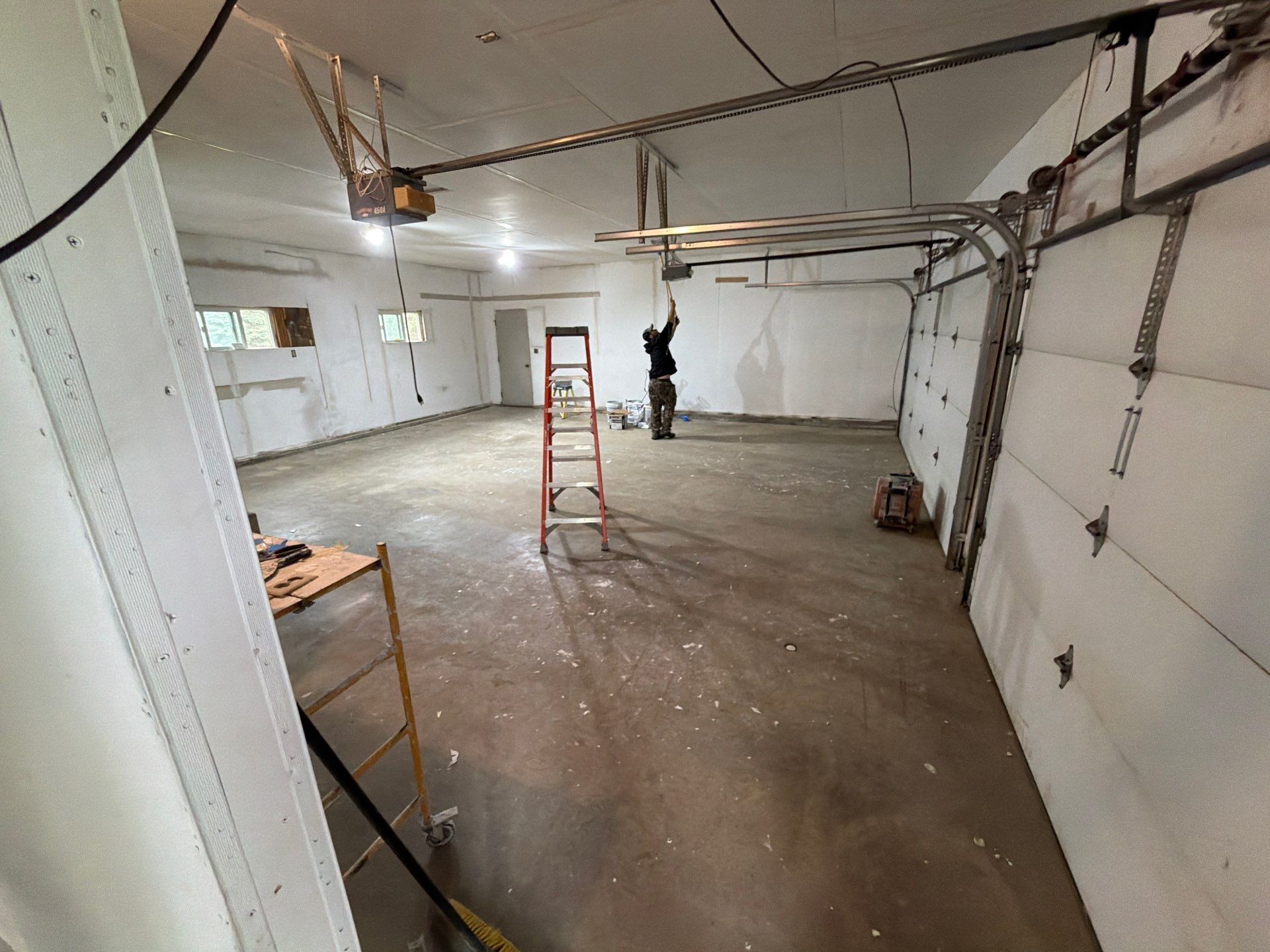 Hartford Garage Concrete Coating With Orbit Flake Finish by Select Painting, Coatings & Garage Cabinets