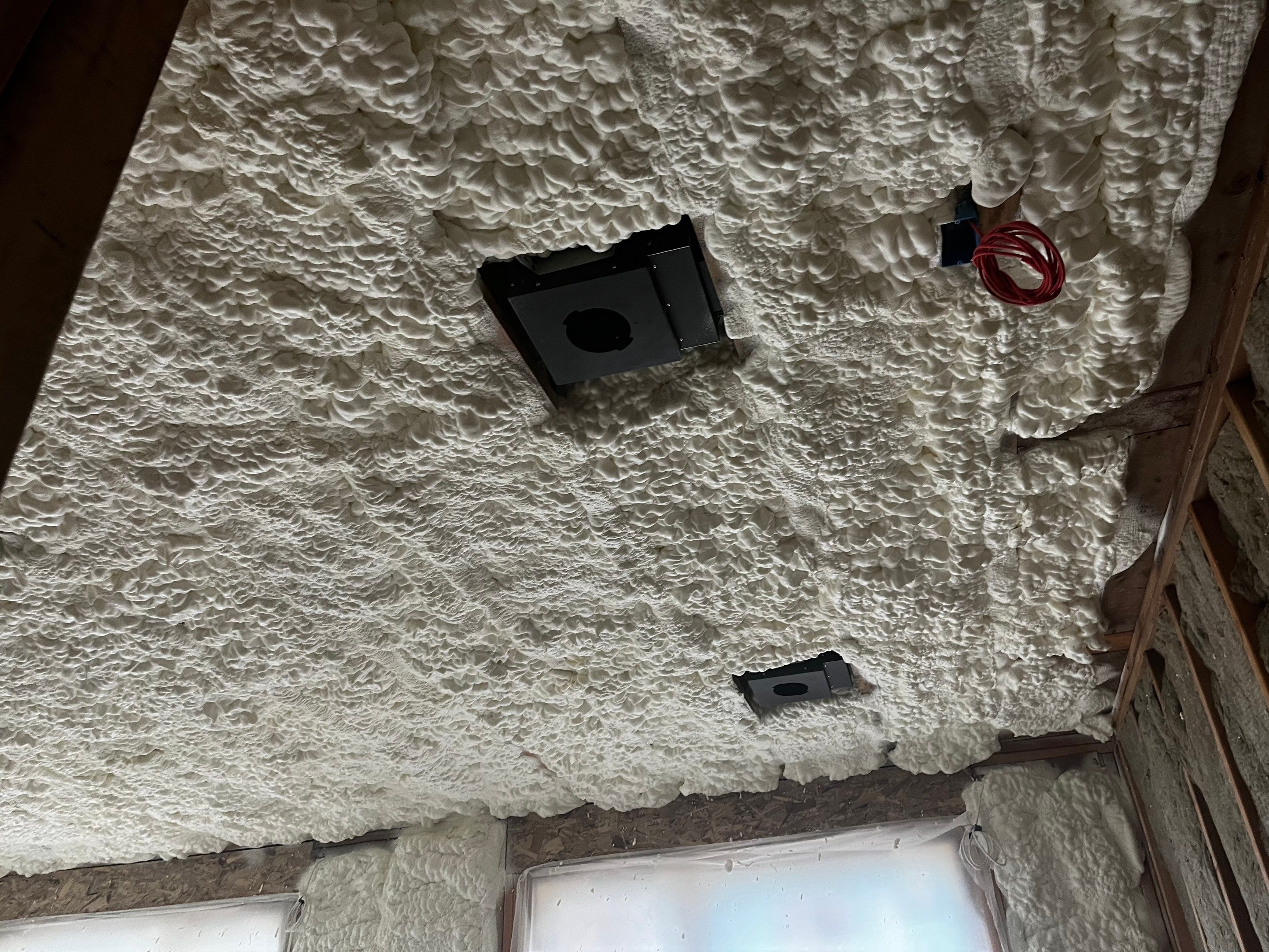 New Home Construction using open cell spray foam by NYS Foam & Energy