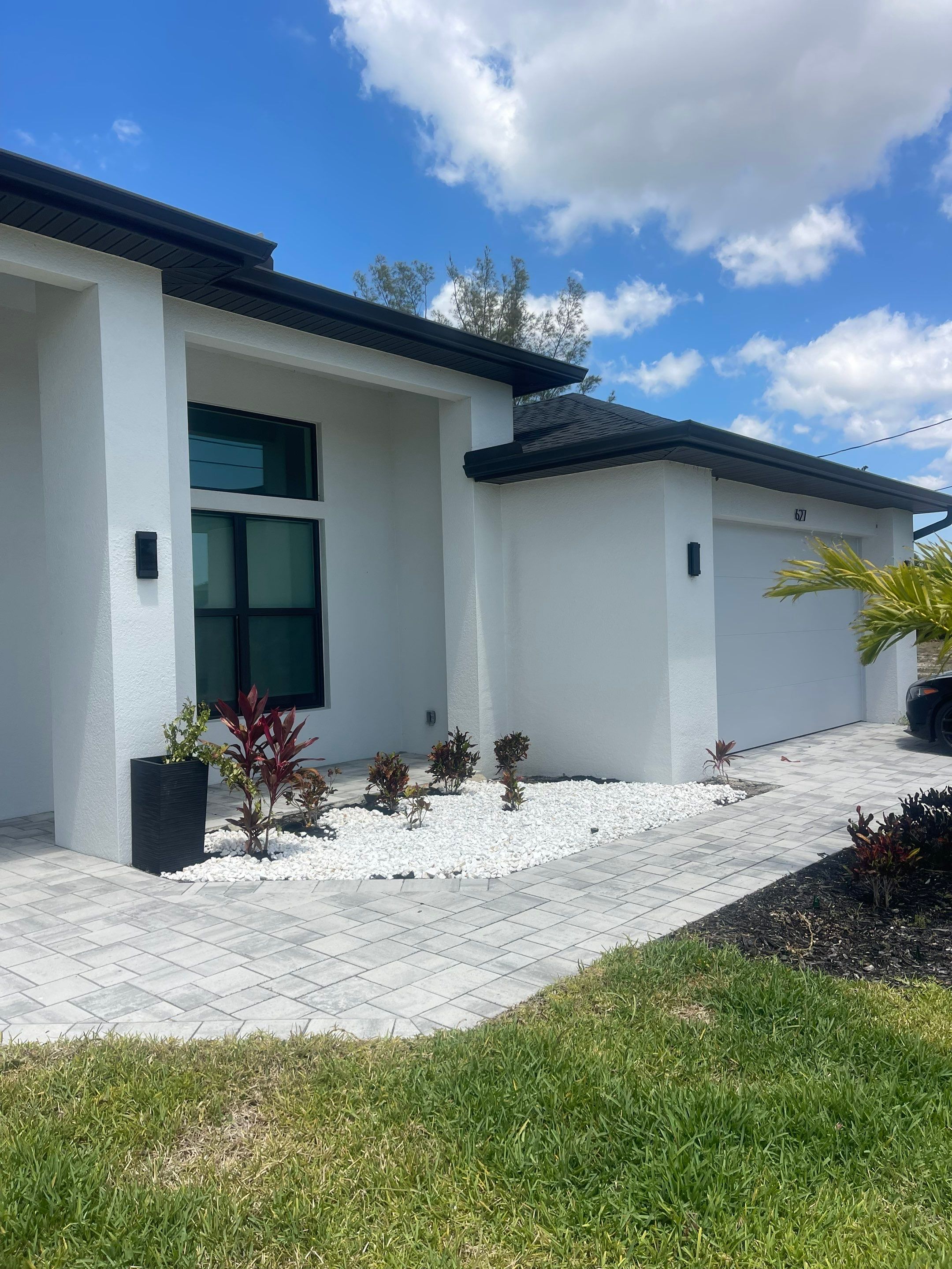 Bronze Aluminum Seamless Gutters Installed in Cape Coral FL by Gutter Professors