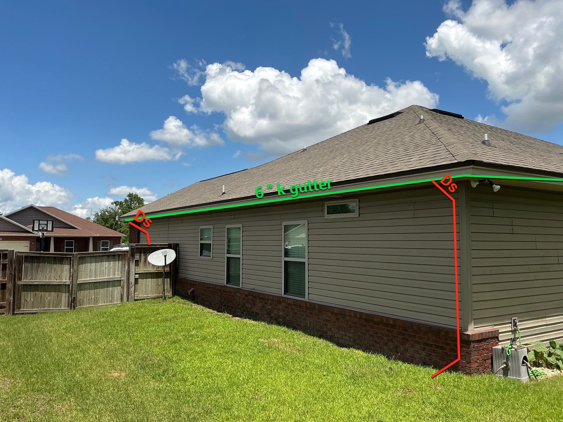 Premium K-Style Seamless Gutters in Panama City FL by Gutter Professors