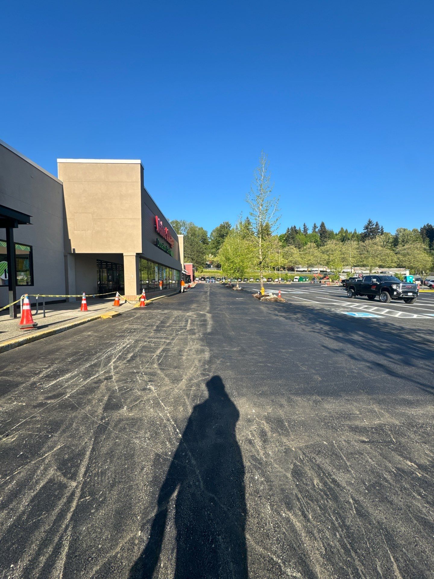 Colliers - Woodinville New Asphalt Parking Lot by Jireh Asphalt & Concrete Inc 