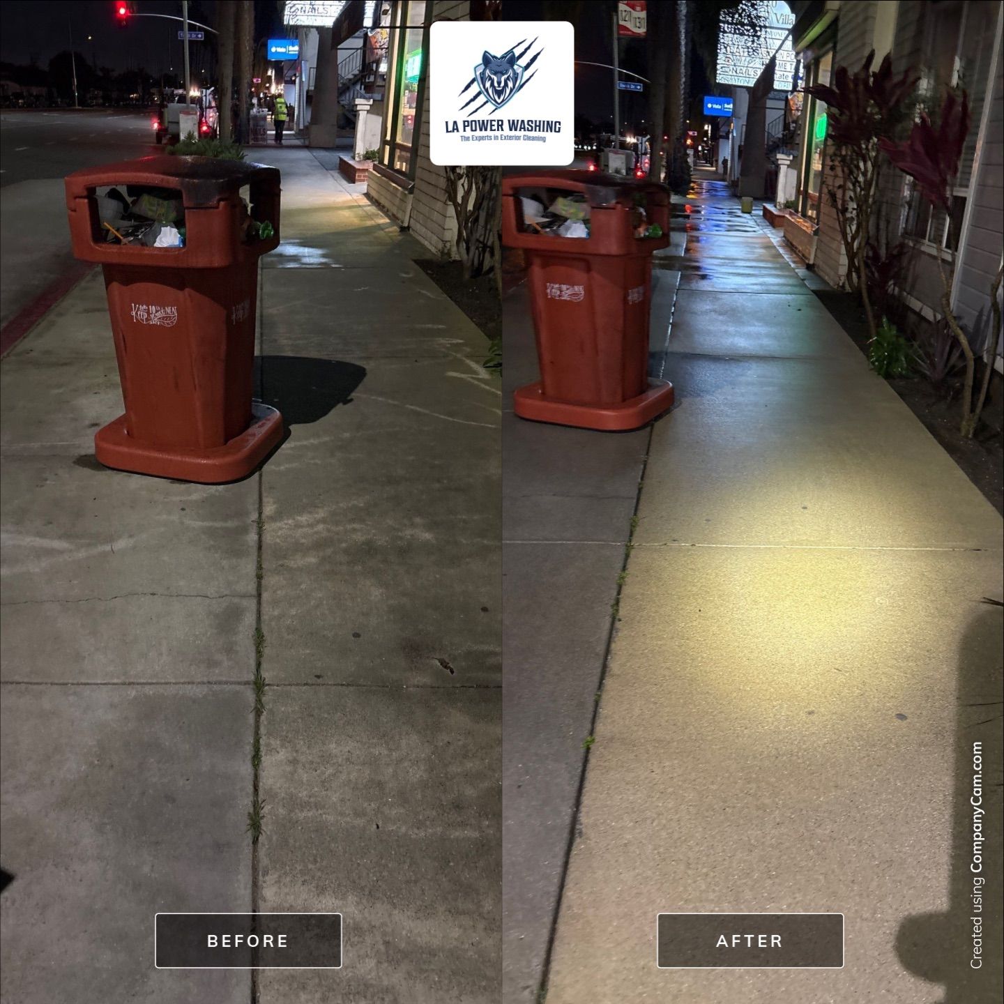 Commercial Sidewalk Pressure Washing In Naples, Long Beach, CA by La Power Washing Inc