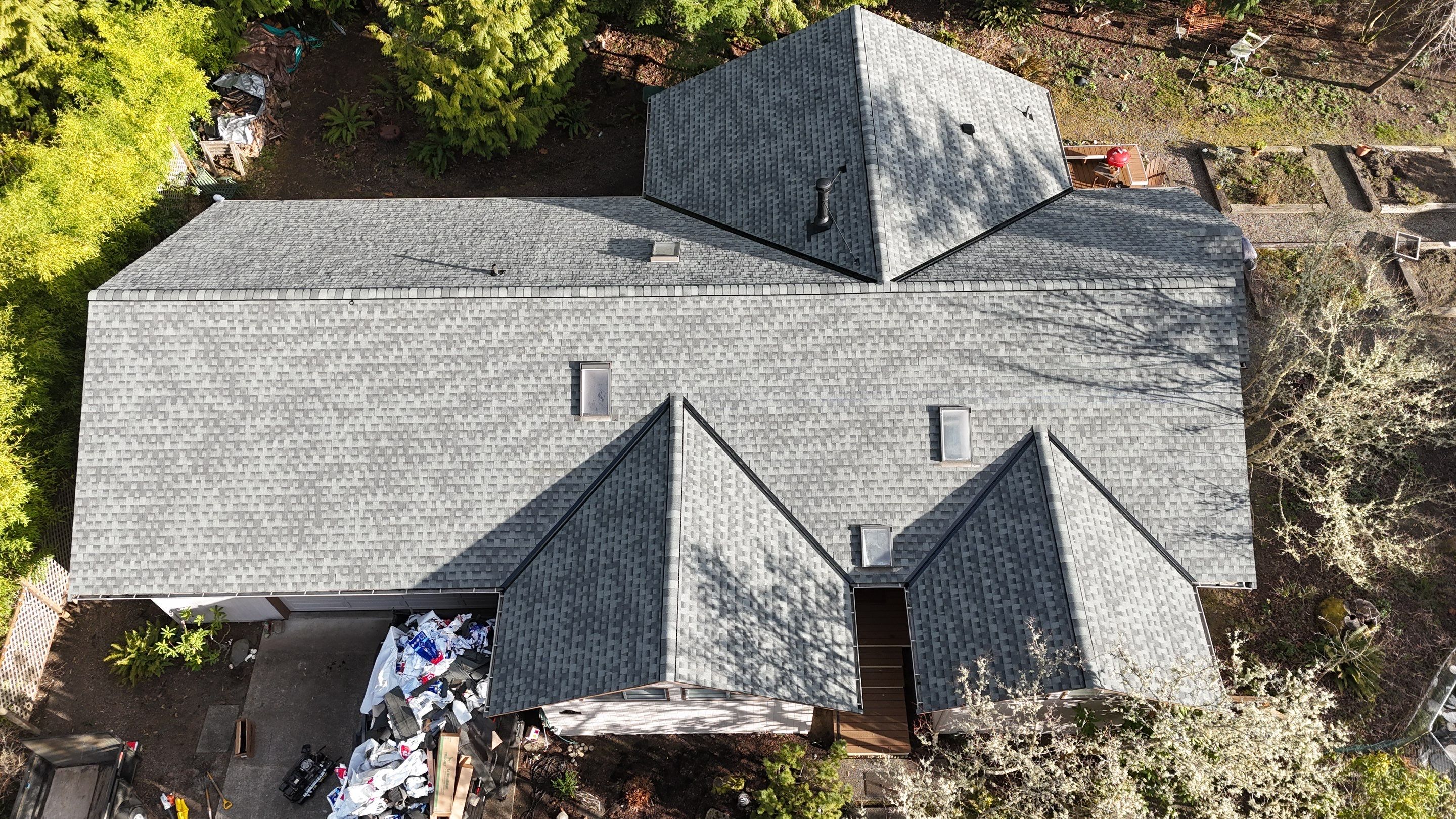 Residential Roofing Installation using GAF HDZ Shingles by Roofing Formula LLC