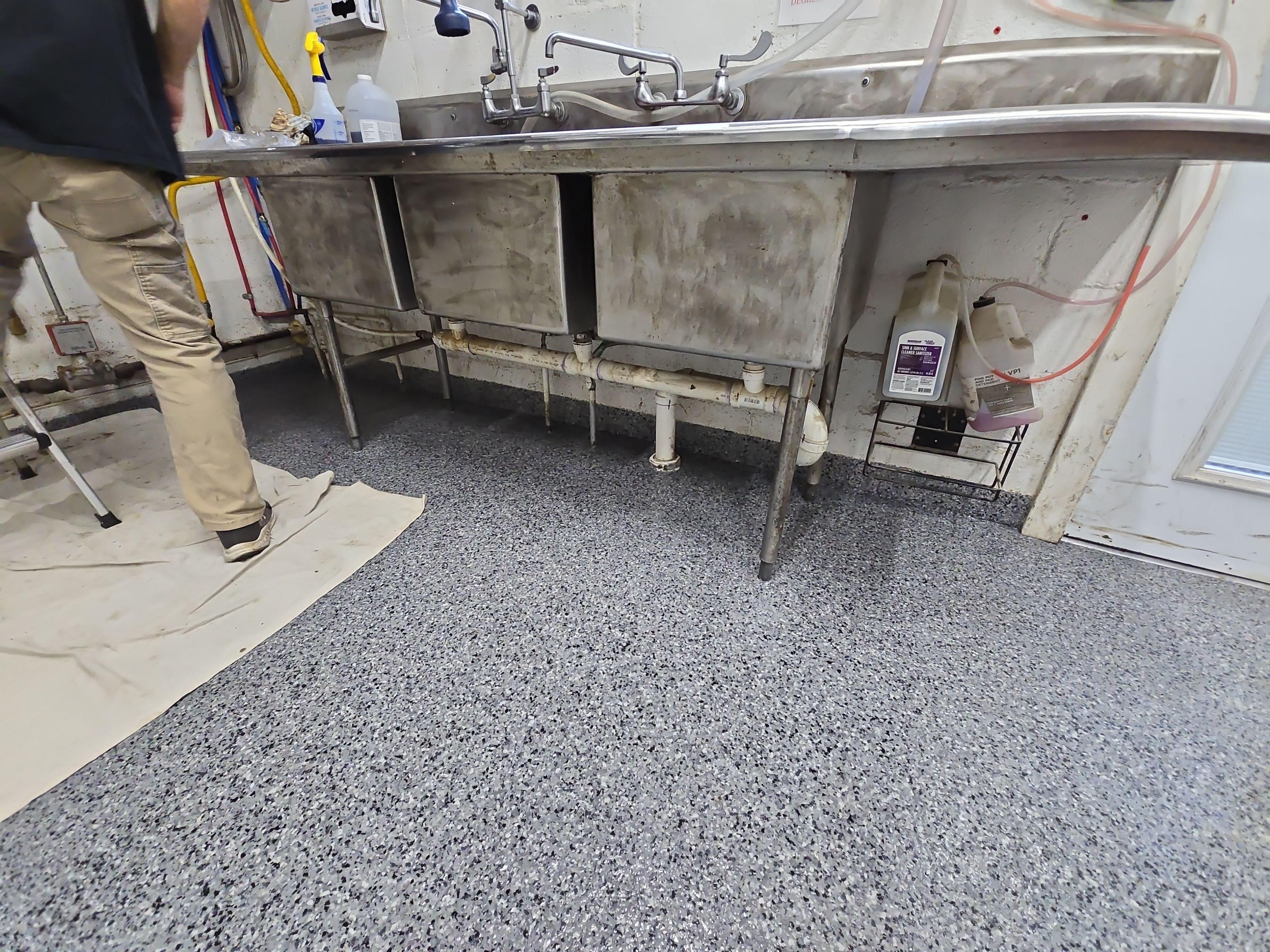 Check it out! Steelwheel Corner gets a new floor! by Elite Floor Solutions