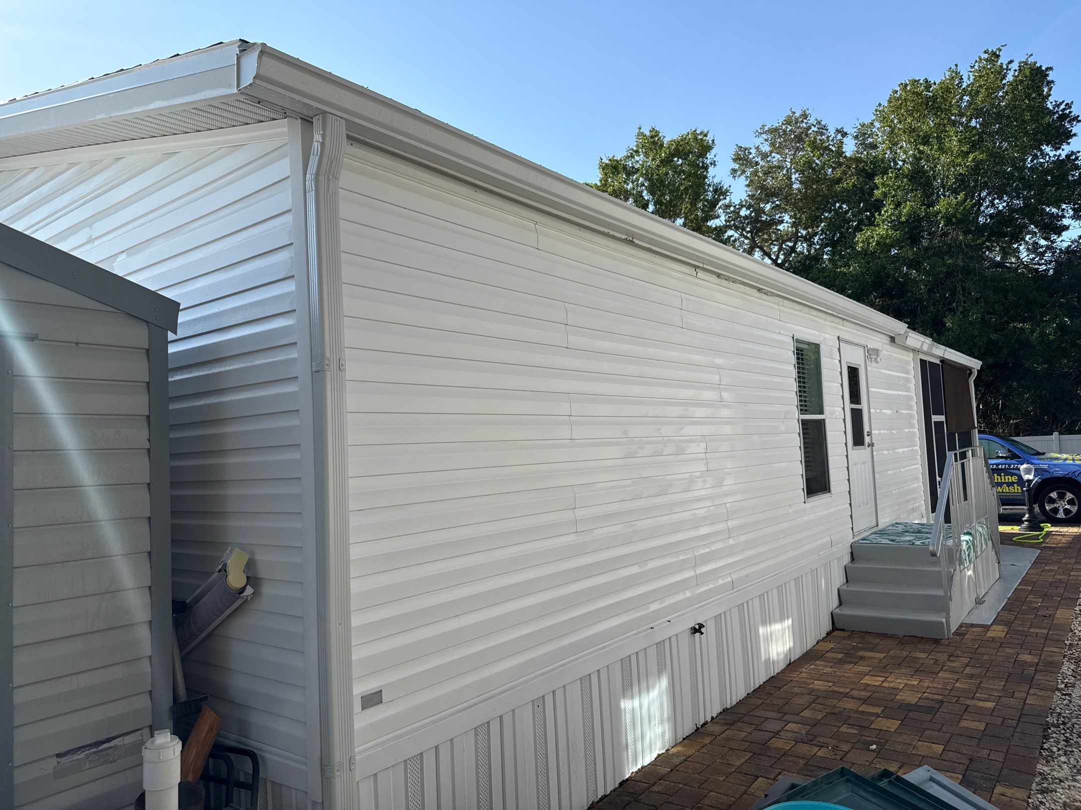 Mobile Home House Wash | Fisherman’s Cove RV Park | Terra Ceia, FL by Sunshine AquaWash