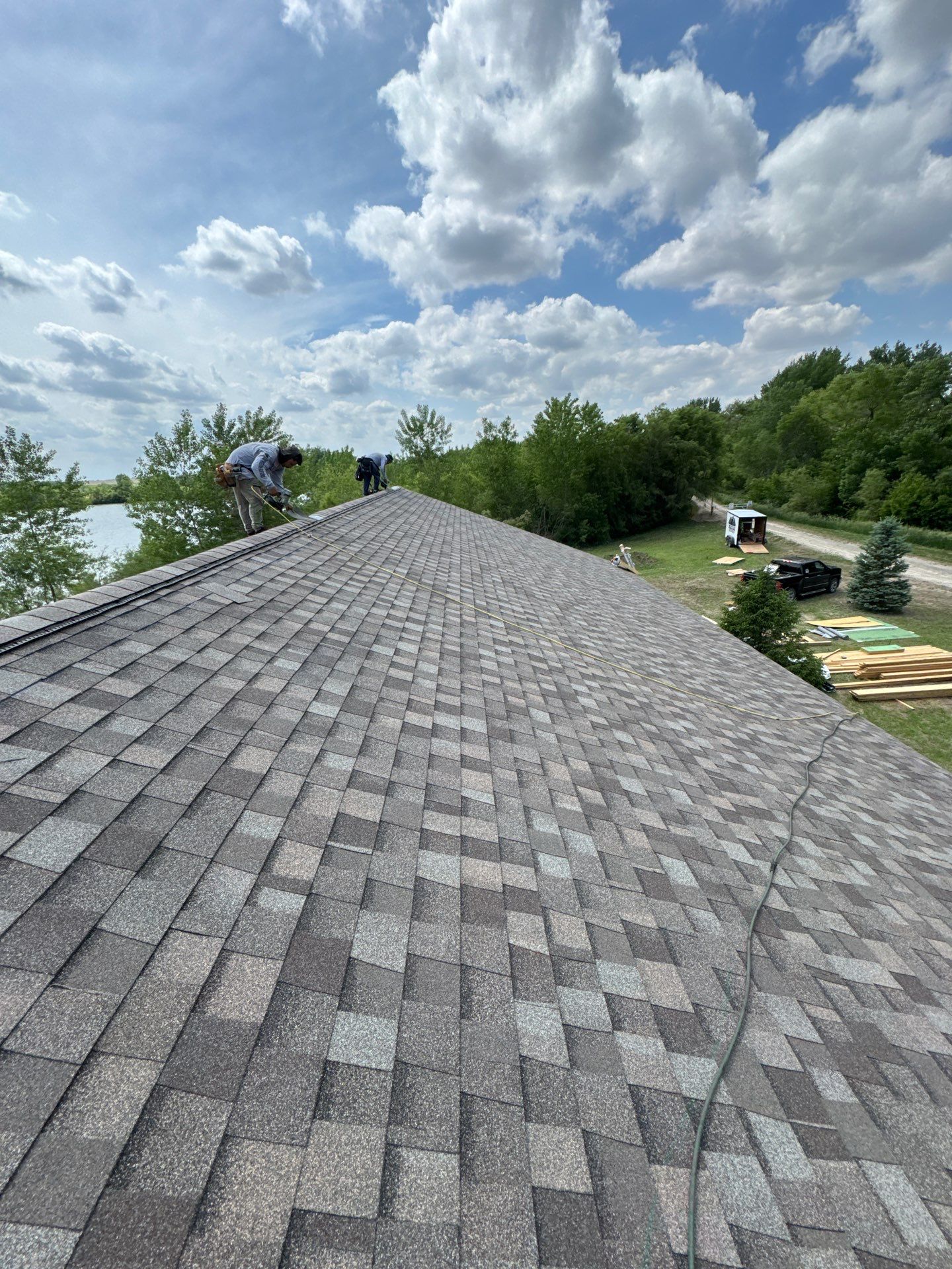 Titan XT Architectural Shingle Roof Installation in Wisner by Crows Roofing LLC