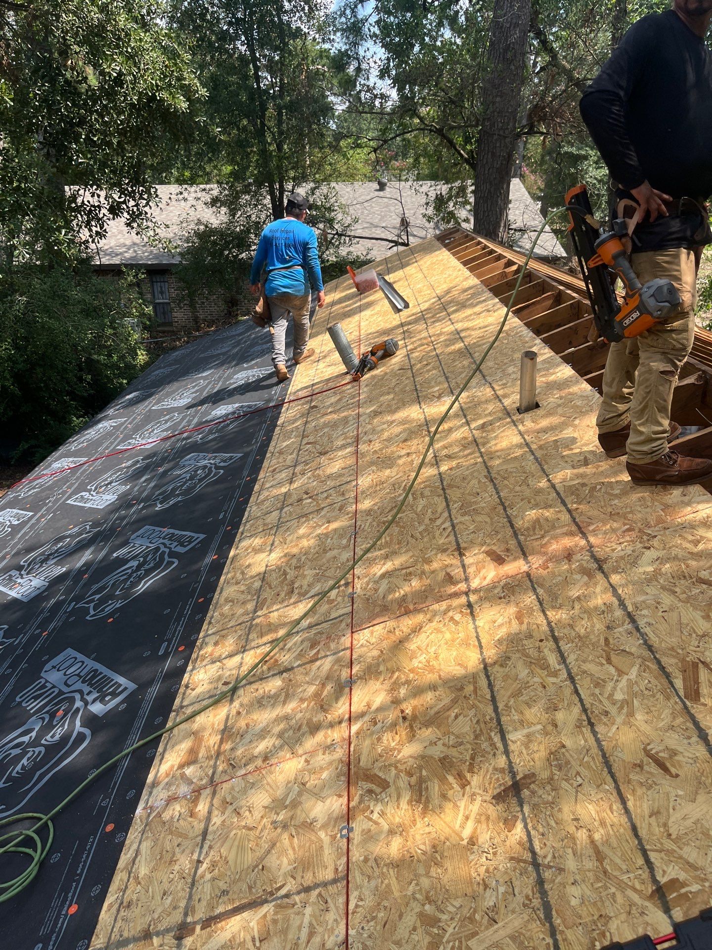 Residential Roofing Installation using Owen's Corning Duration (Lifetime) Shingles by Roof Repair Company