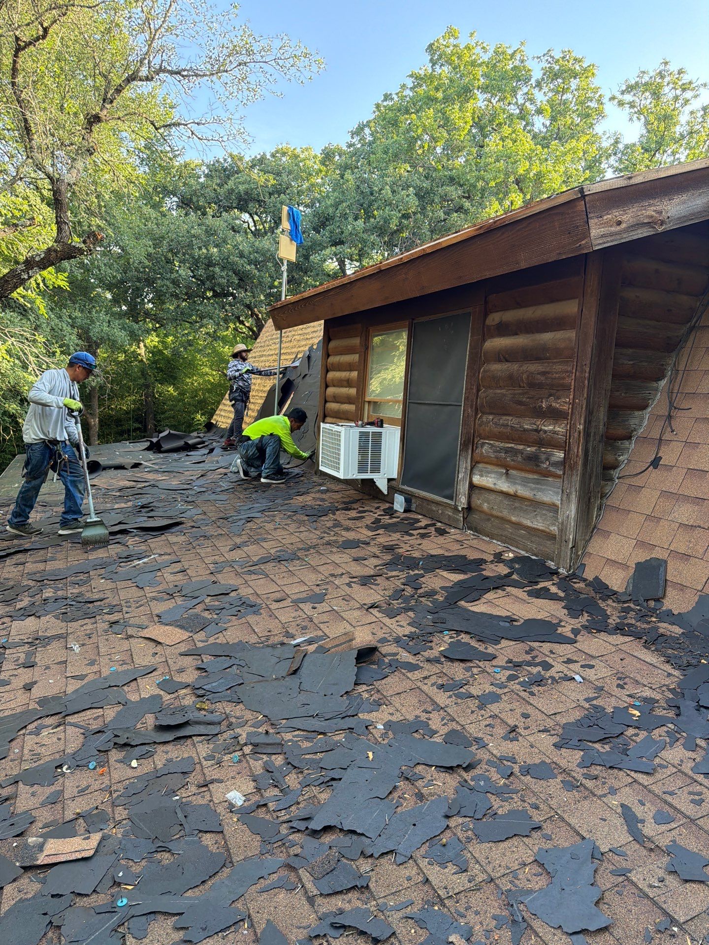 Fort Worth Log Home Roof Replacement and Gutter System Service by Performance 1 Roofing