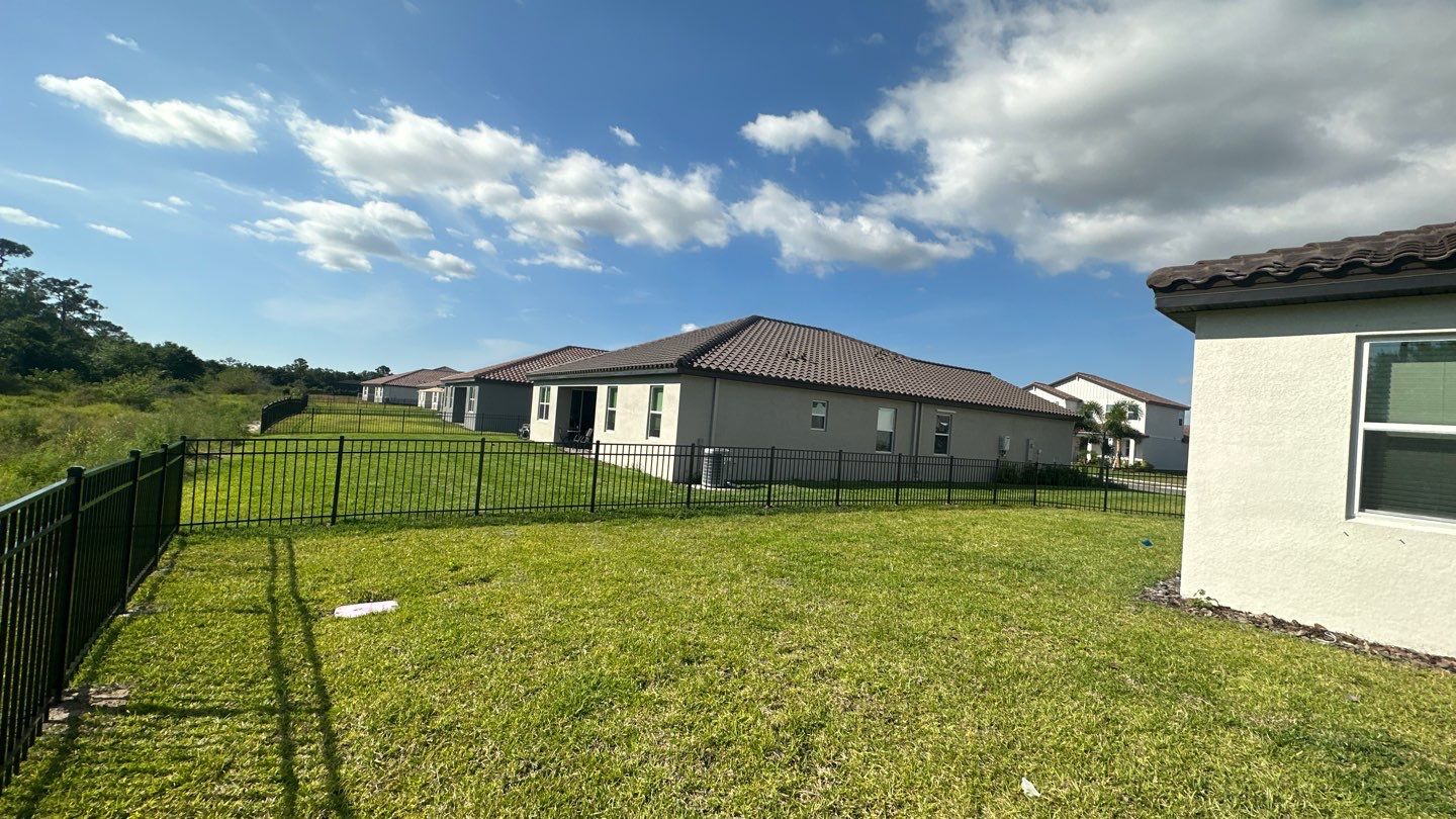 Aluminum Fence Installation using Black 3 Rail Aluminum Fence by Asap fence and gates, LLC