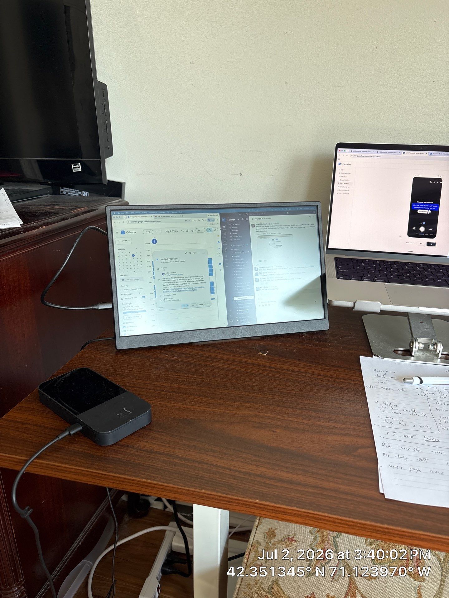 Functional Home Office and Workspace Configuration in Boston by CompanyCam | Account Management Demo Account