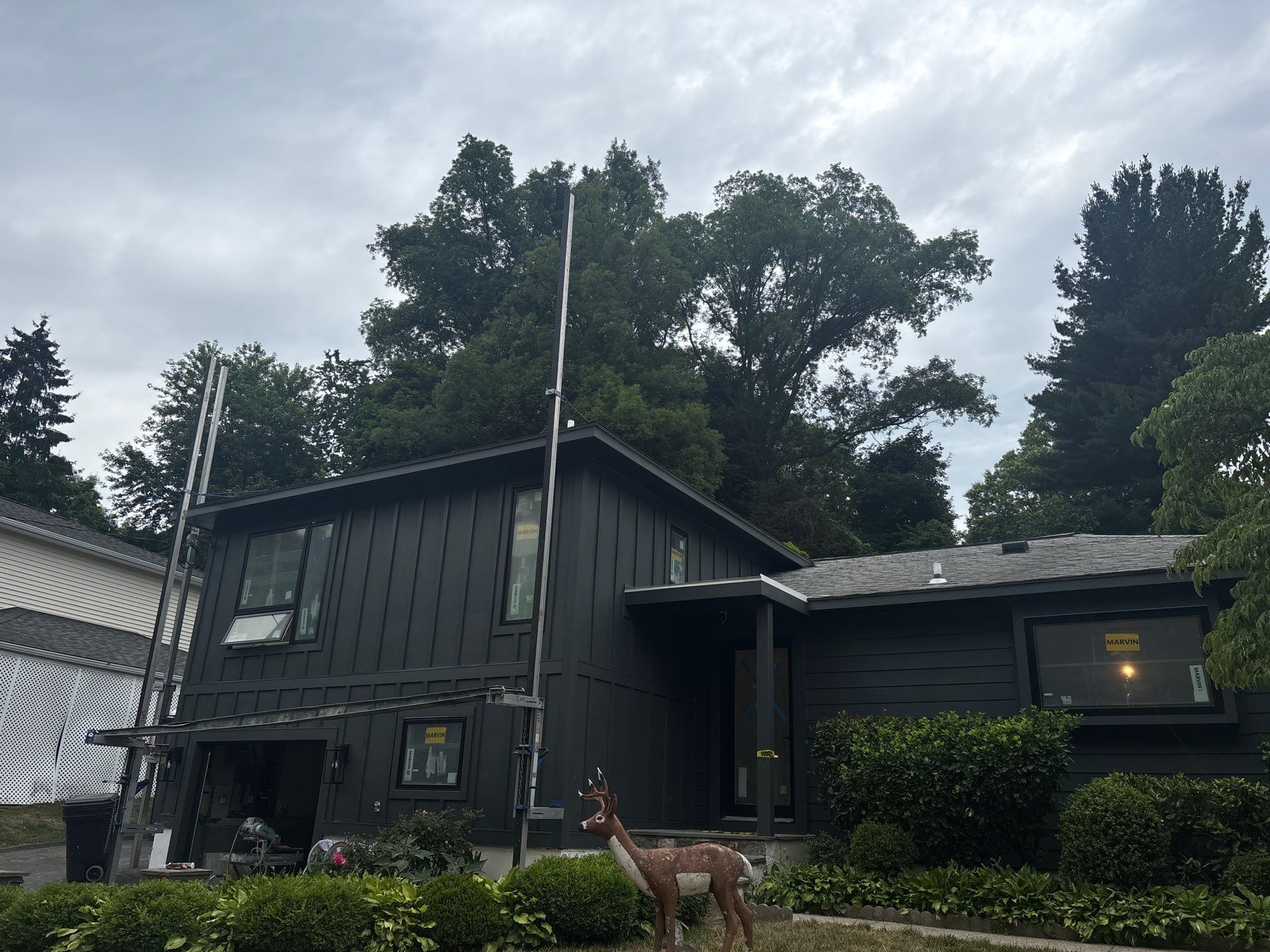 James Hardie Charcoal Board & Batten in Greenwich, CT by Ideal Siding - Westchester