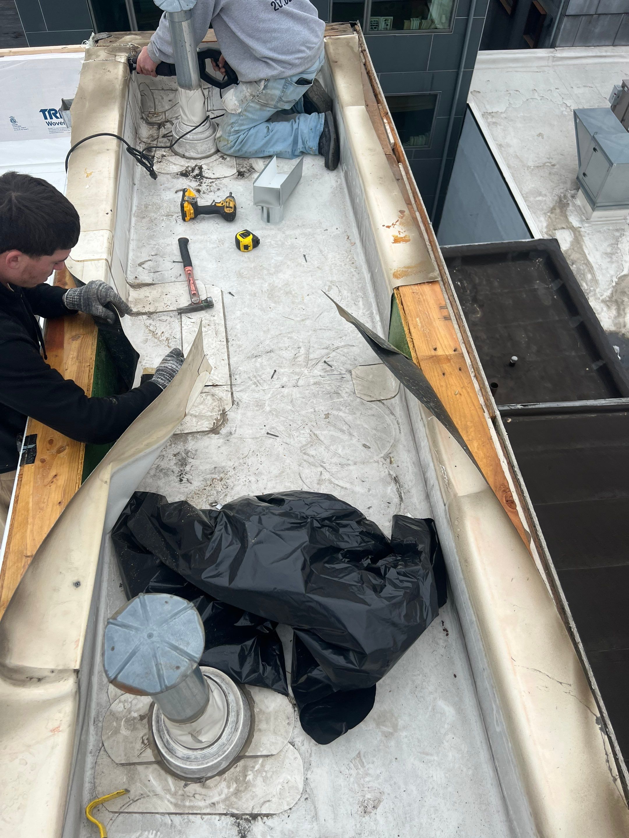 Flat Roof Replacement and Custom Roof Deck Installation in Philadelphia by Hybrid Roofing And Renovations