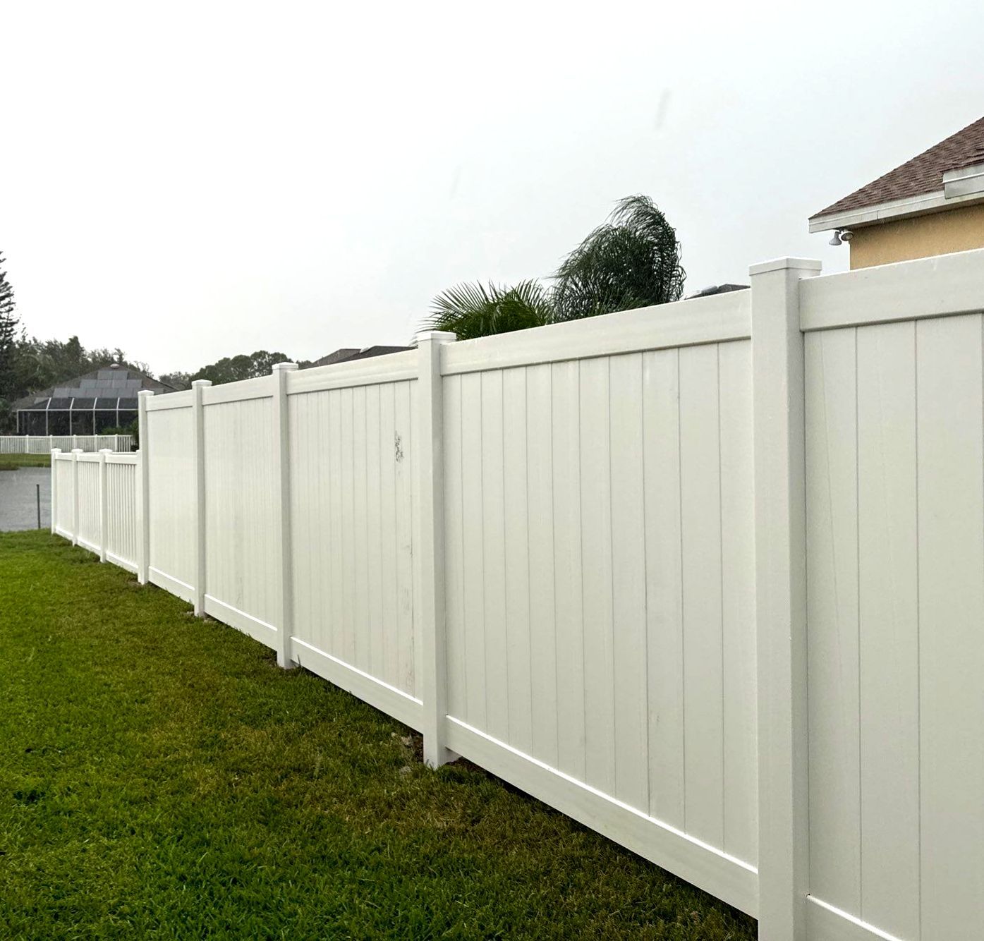Vinyl Fence Installation using 6Ft White Vinyl Privacy and Picket Fence by Asap fence and gates, LLC